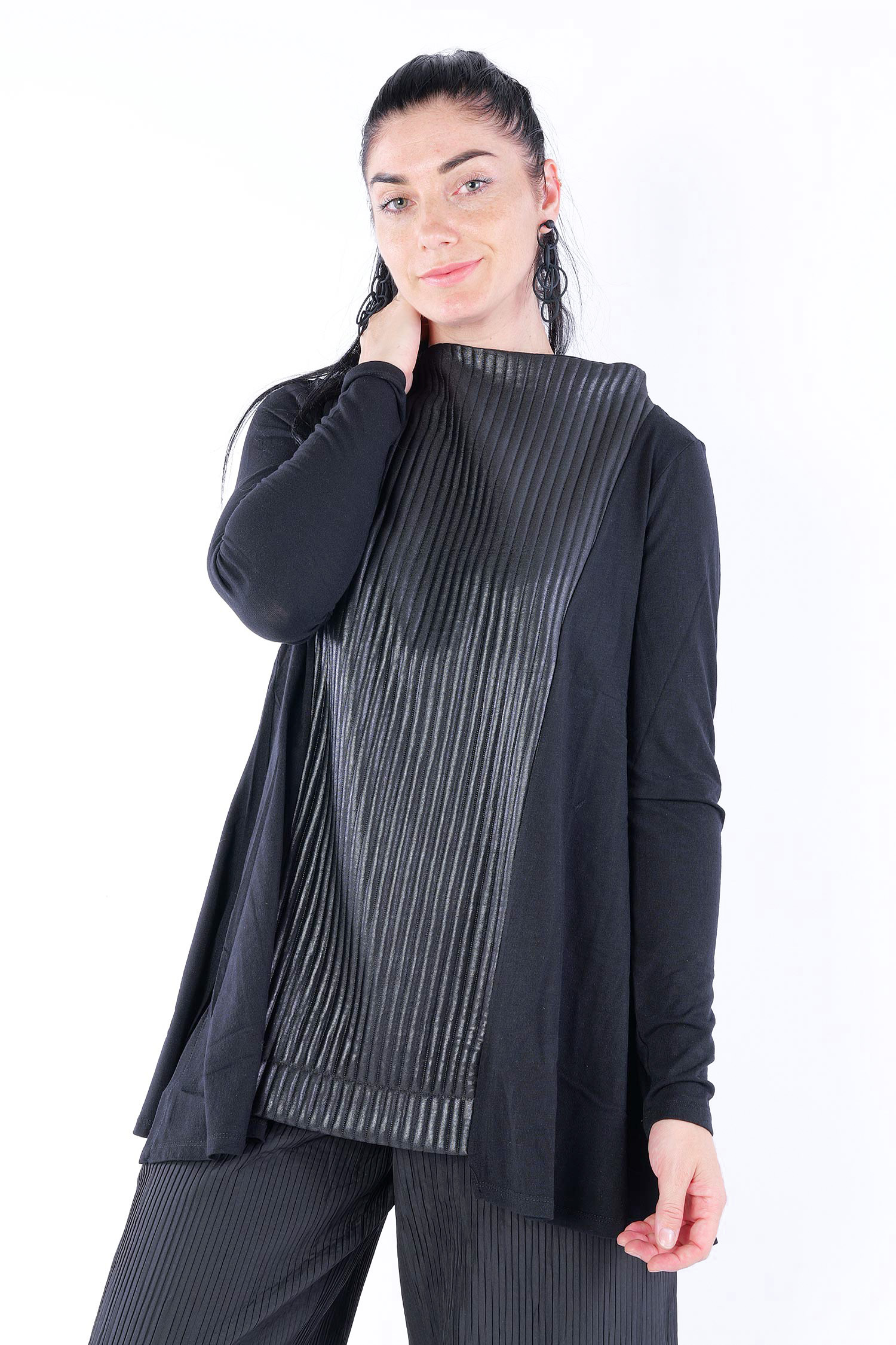 Ausgefallenes Kleid - Schwarz - 766038