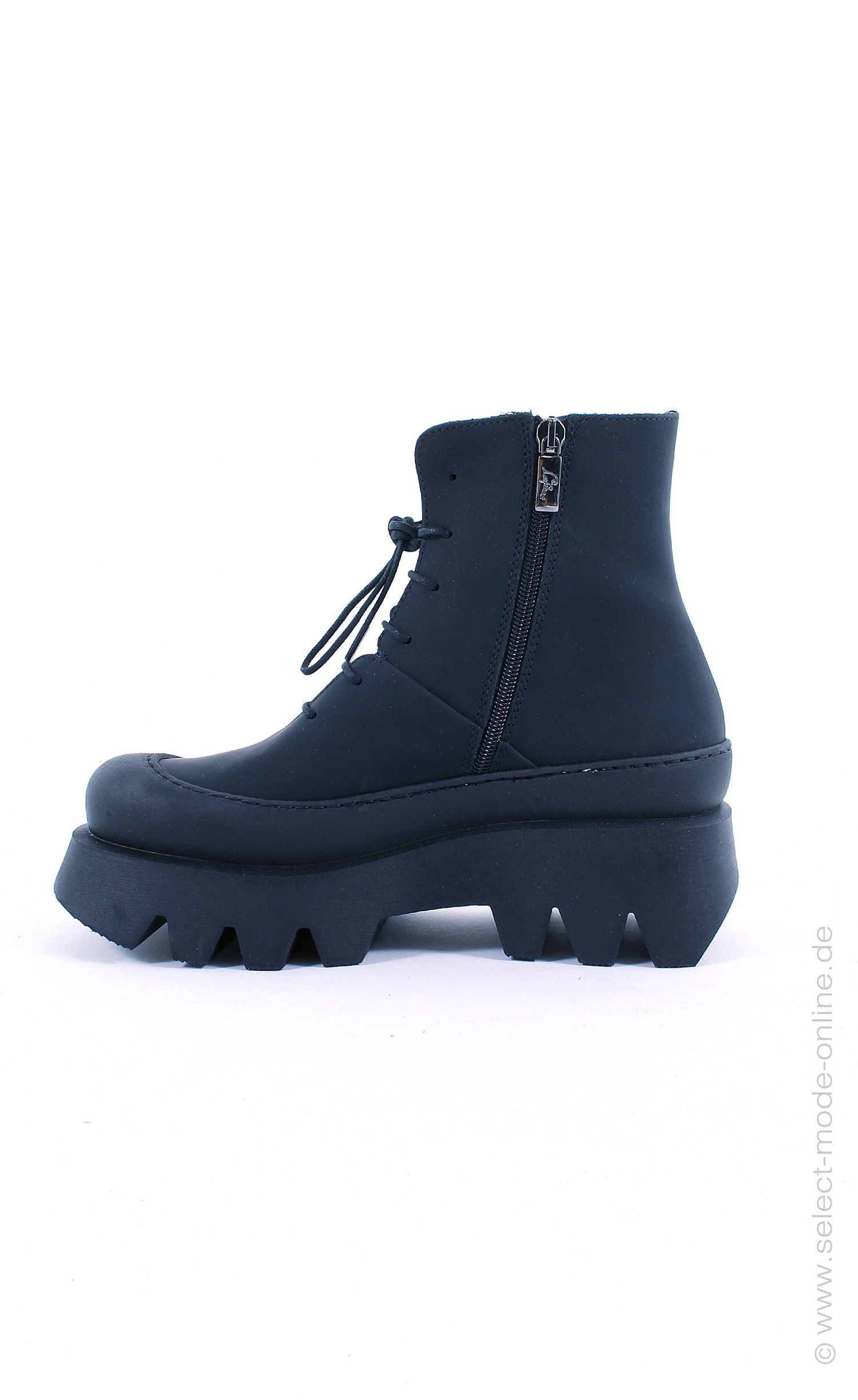 Matte Leder Boots - schwarz - 2600
