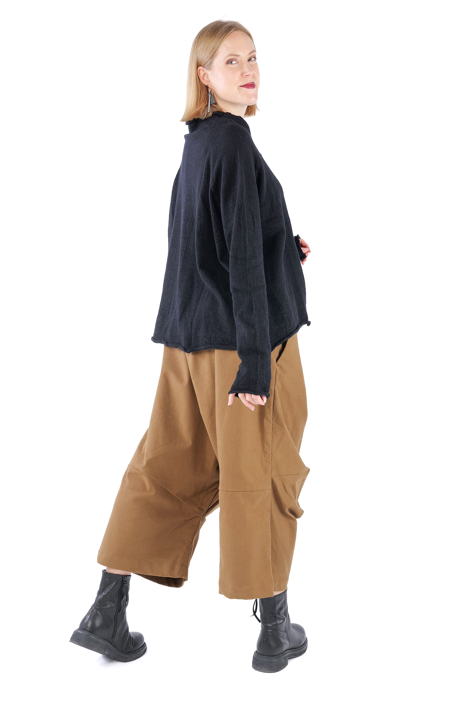 Oversize Wollpullover - Schwarz - 2261680713