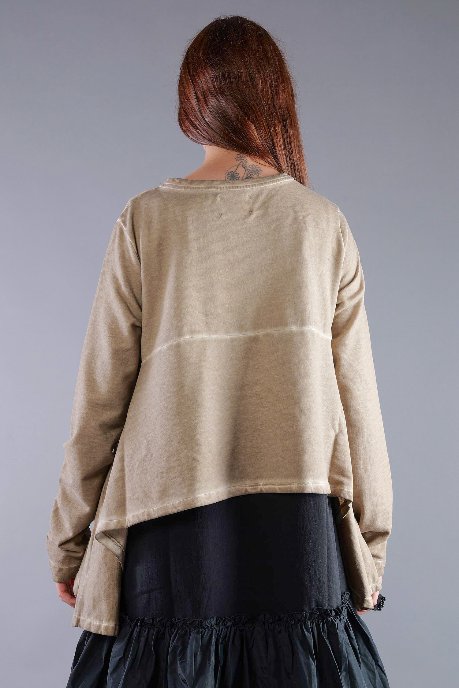 Asymmetrischer Sweatpullover - Desert - 2135