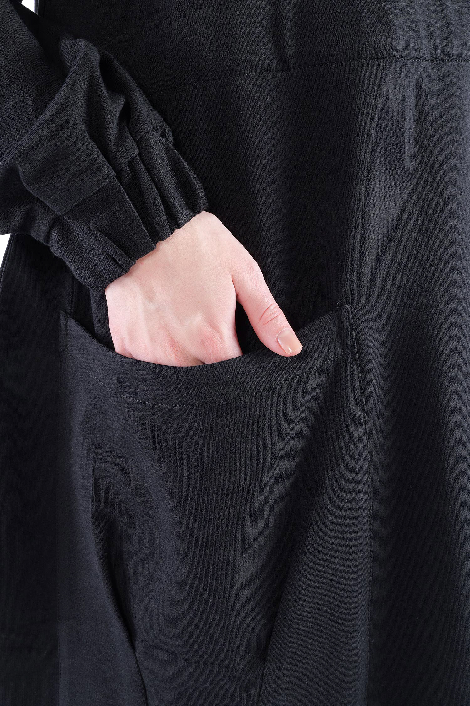Asymmetrisches Kleid - Schwarz - 26.2-KHF108