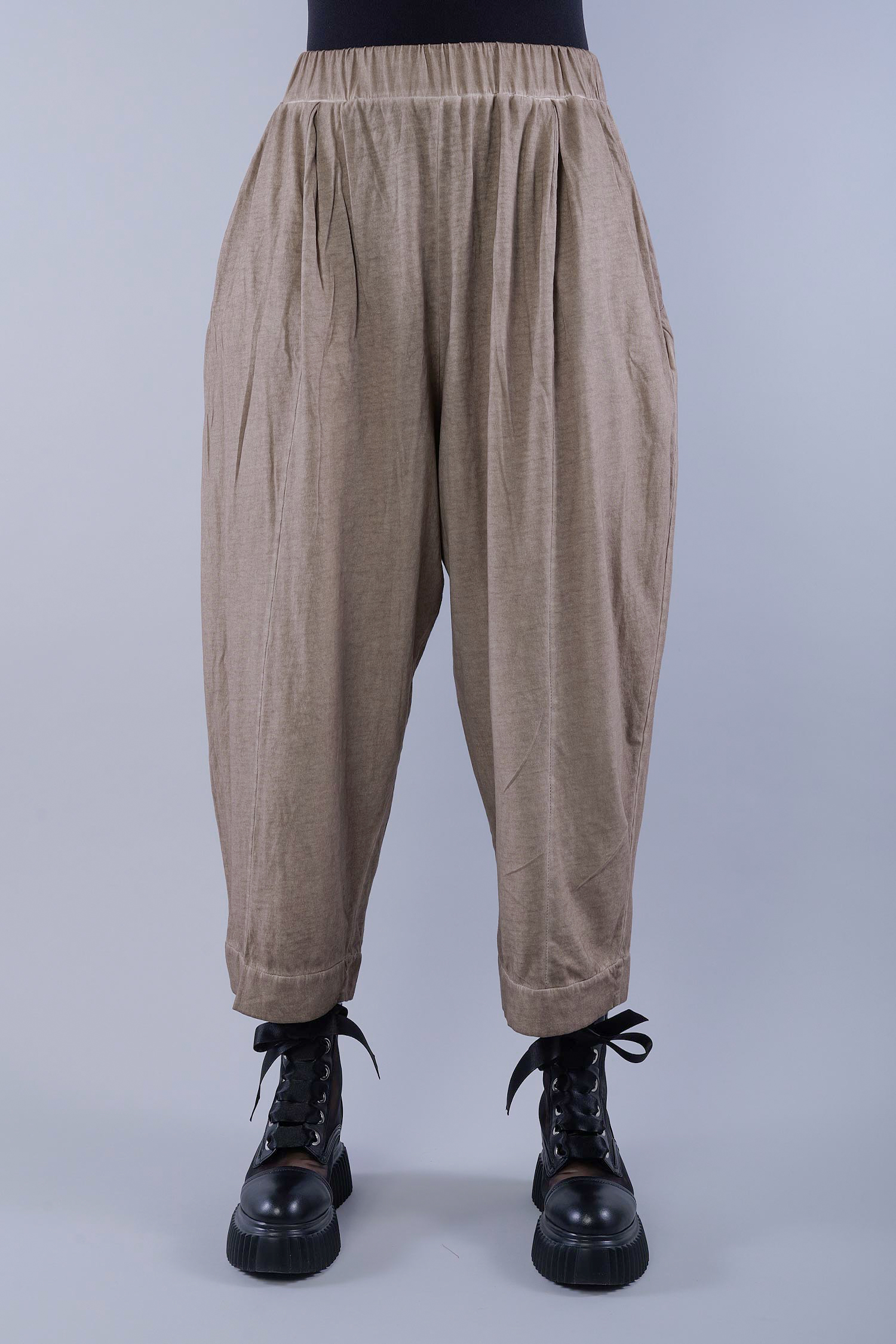 Flared jersey pants - Sand old dye - Borso