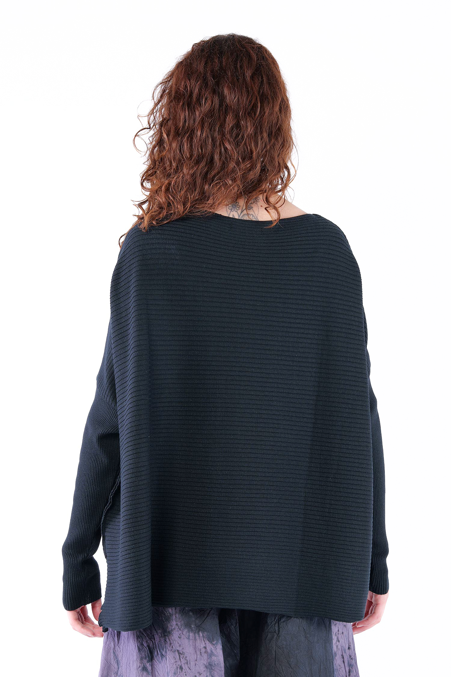 Oversize Strickpullover - Schwarz - 26.2-KHG444