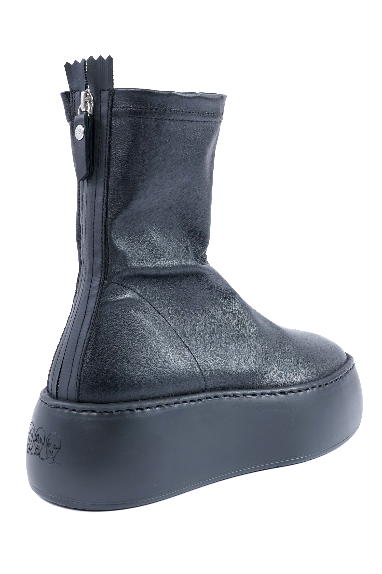 Plateau Boots - Schwarz - Vibe Stretch