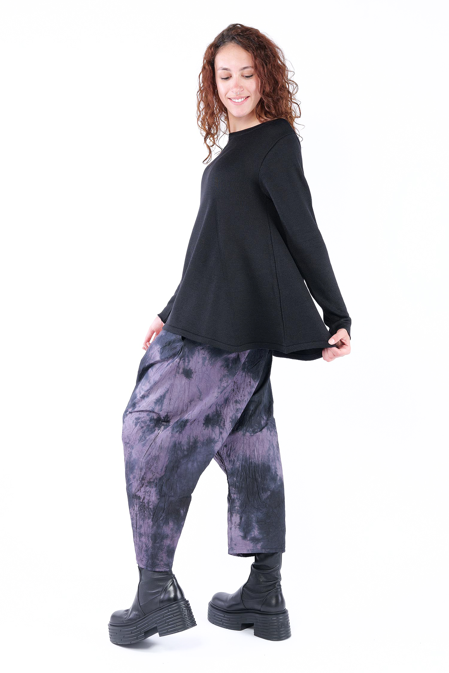 A-Linien Pullover - Schwarz - 26.2-KHG415
