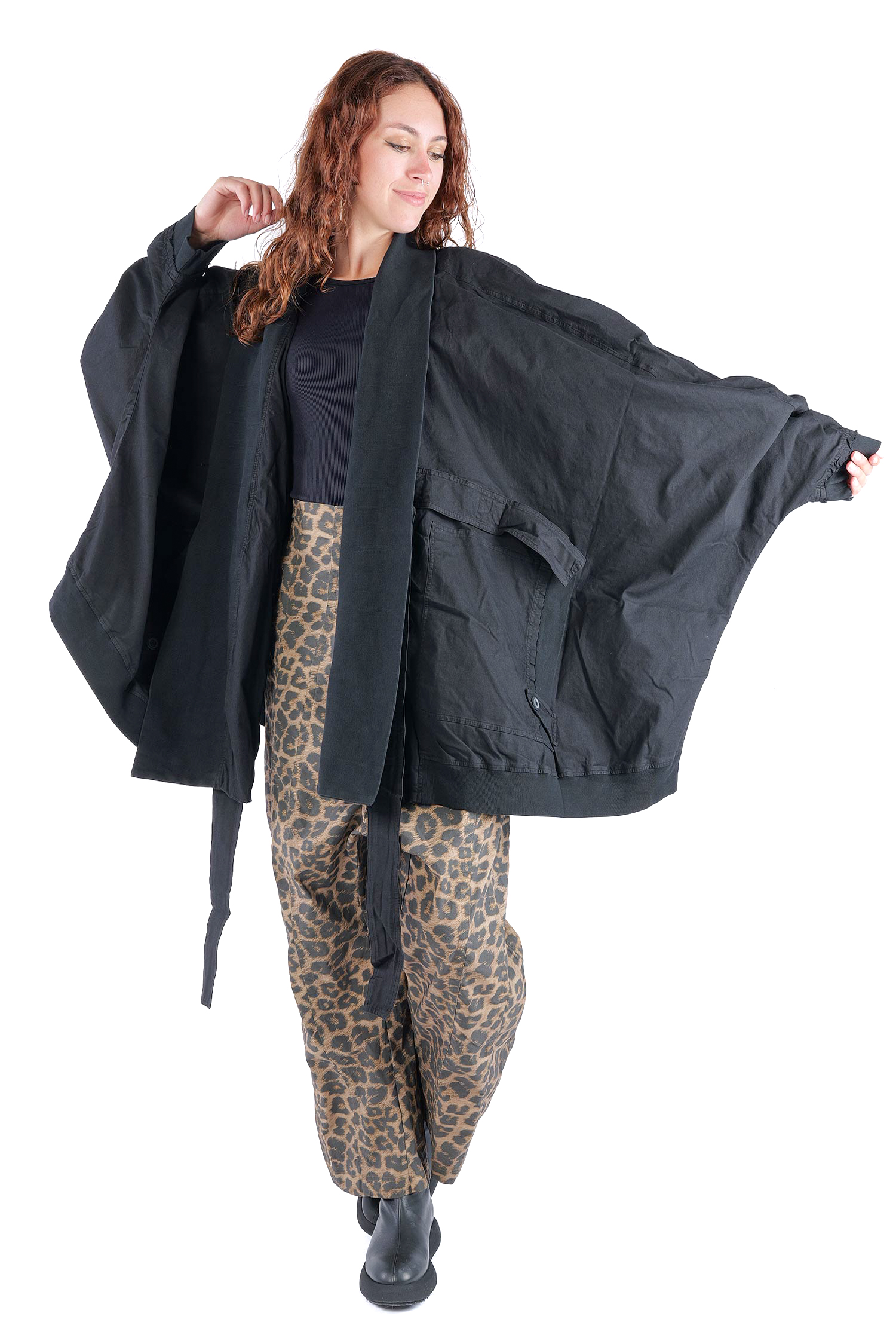 Oversize Jacke - Schwarz - 2262601108