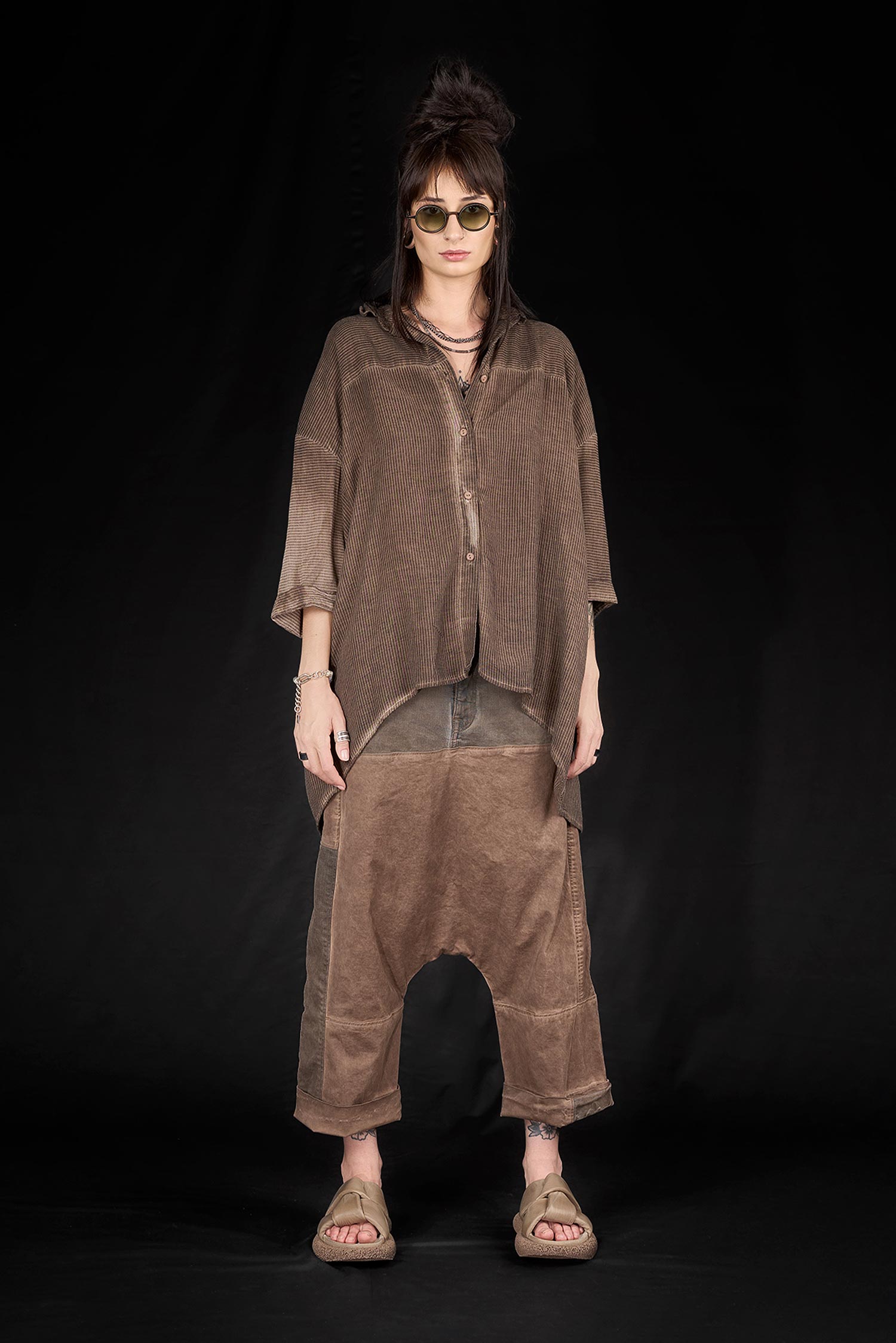 Gestreifte Bluse - Copper old dye - Nessa