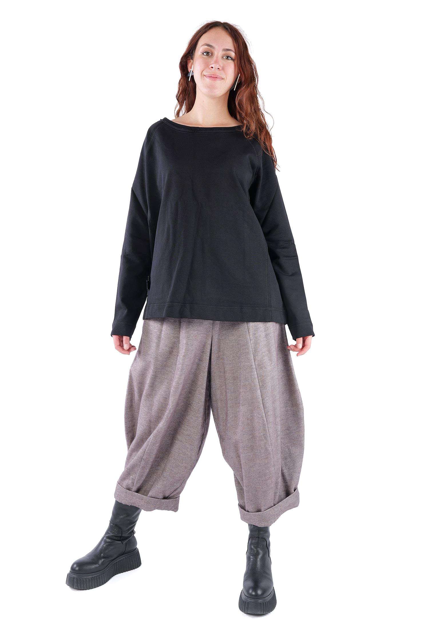 Sweat Pullover - Schwarz - 2041