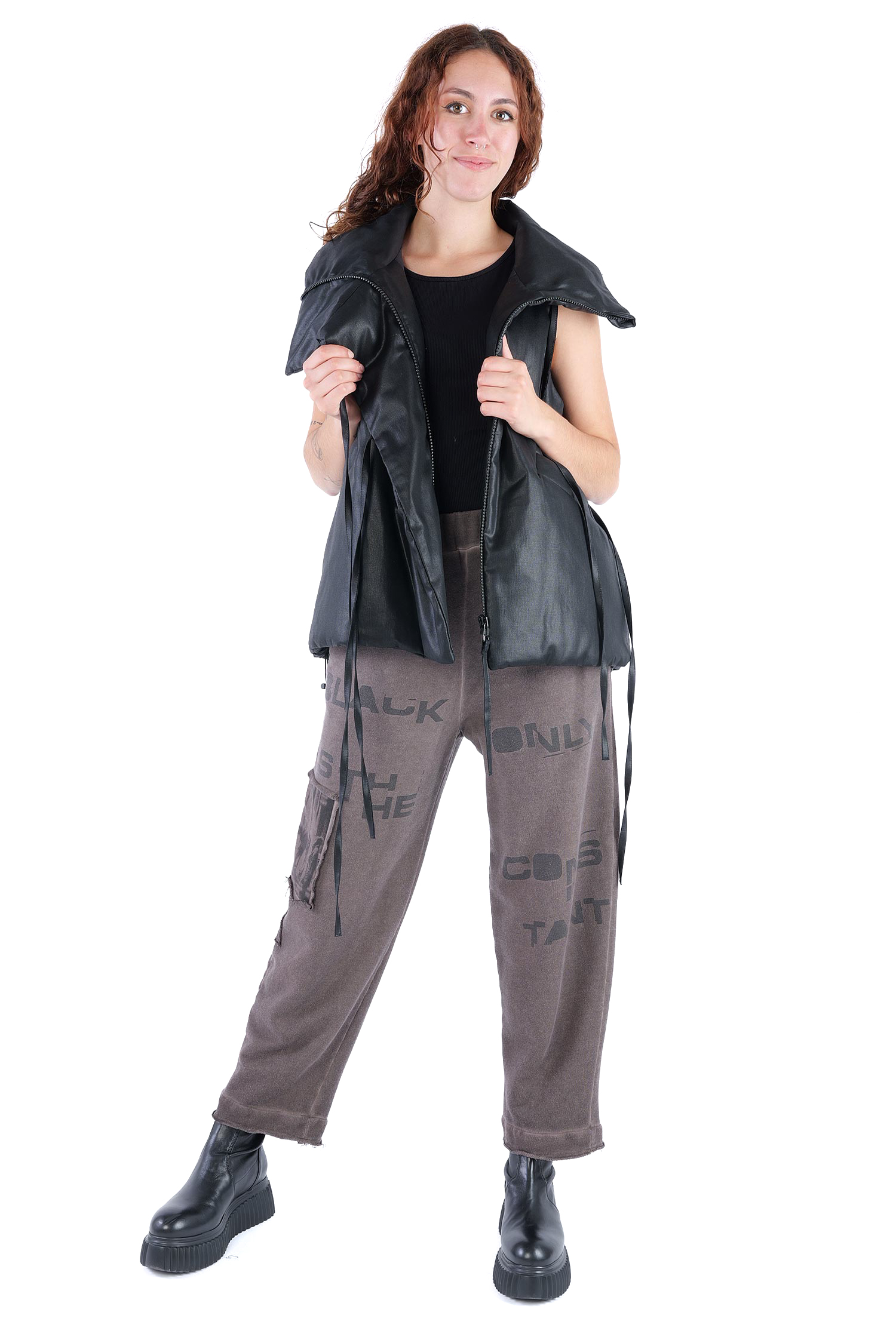 Padded vest - Black coated - Boa