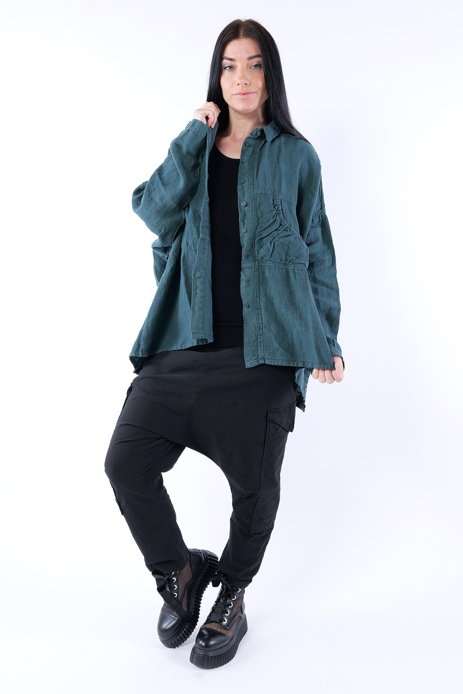 Leinenbluse - Tree - 1263540411