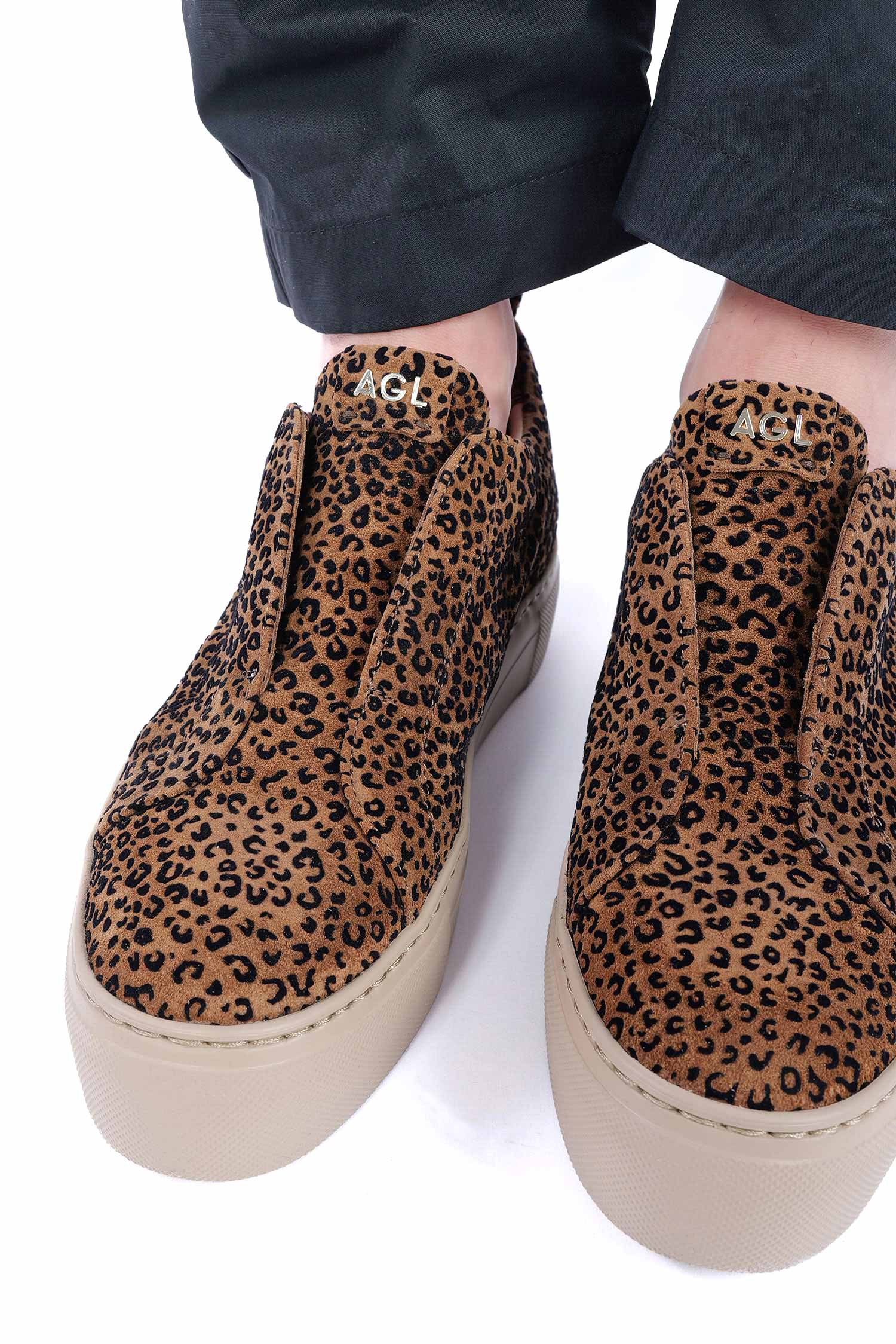 Leo sneaker - Leo / Cognac-Cookie - Clementina