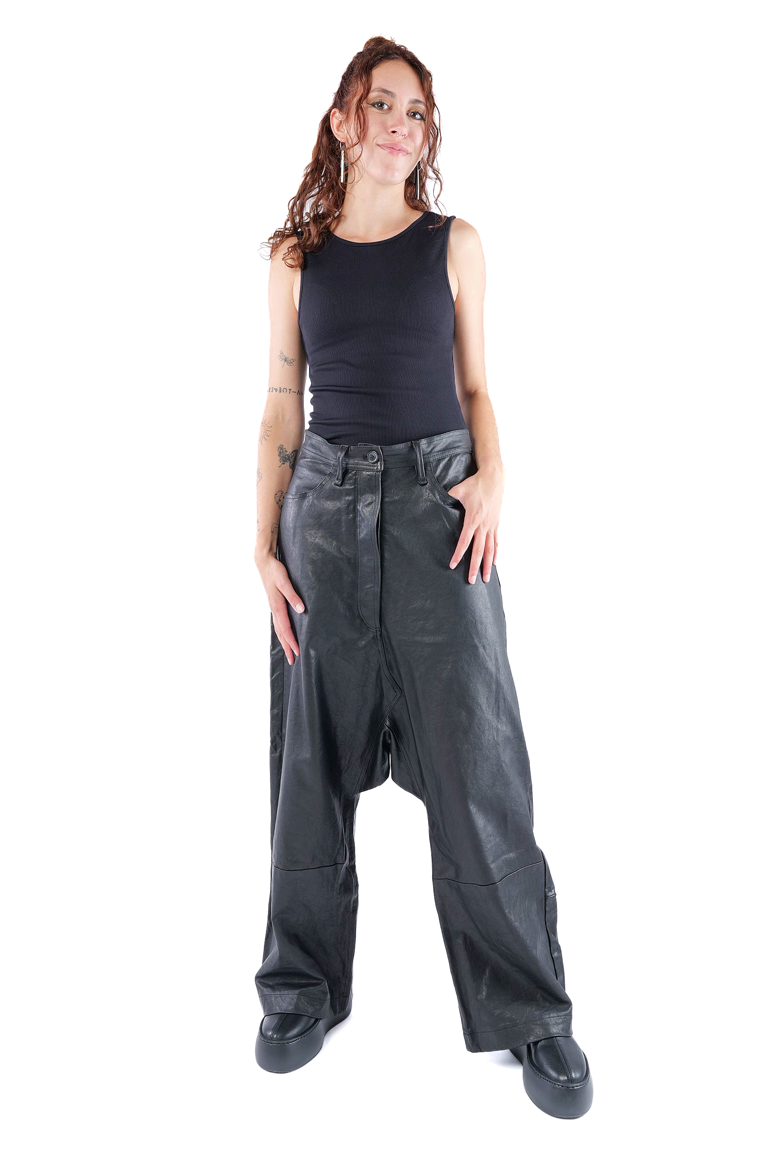 Lederhose - Schwarz - 2262480105