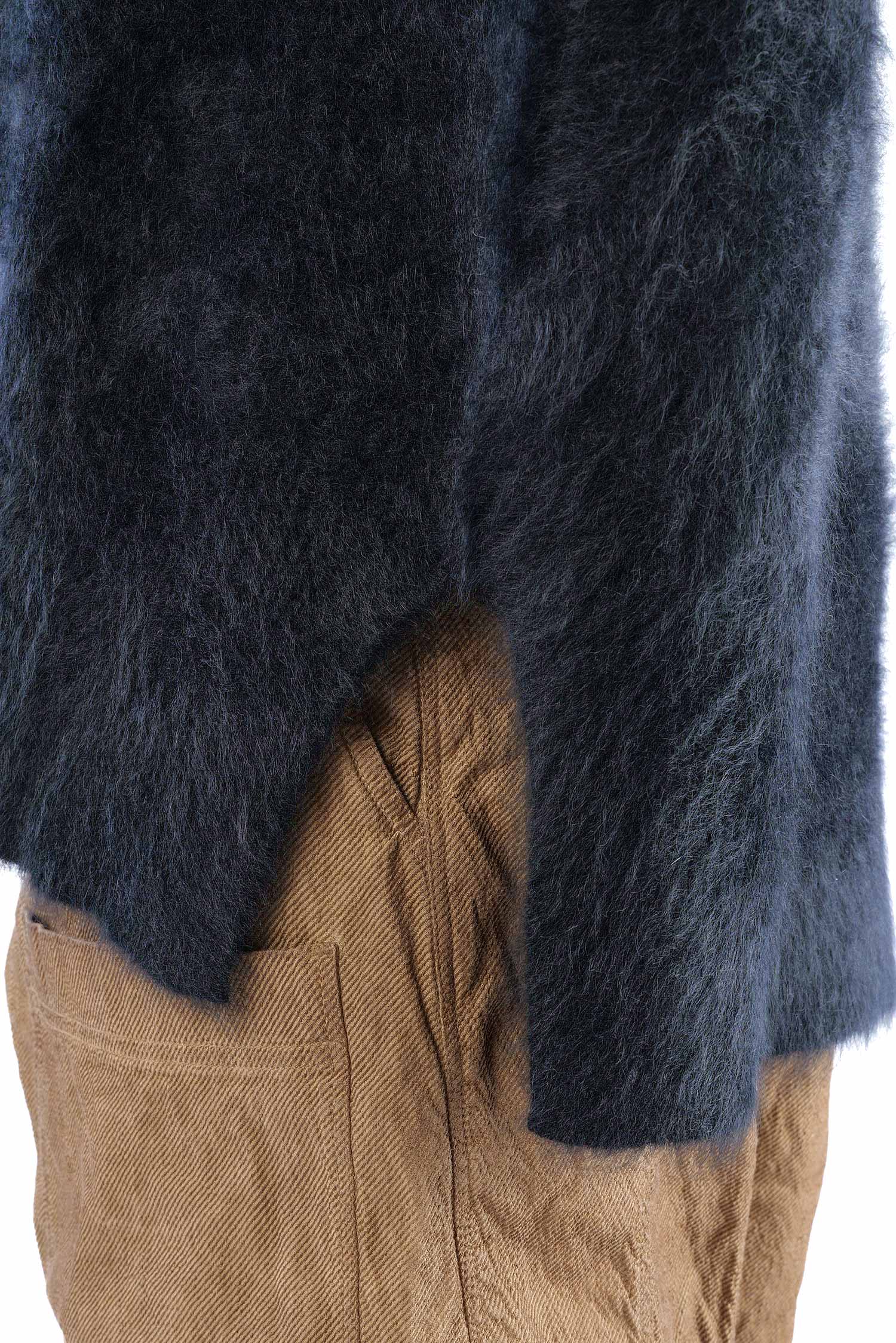 Flauschiger Kaschmir Hoodie - Night - 26132
