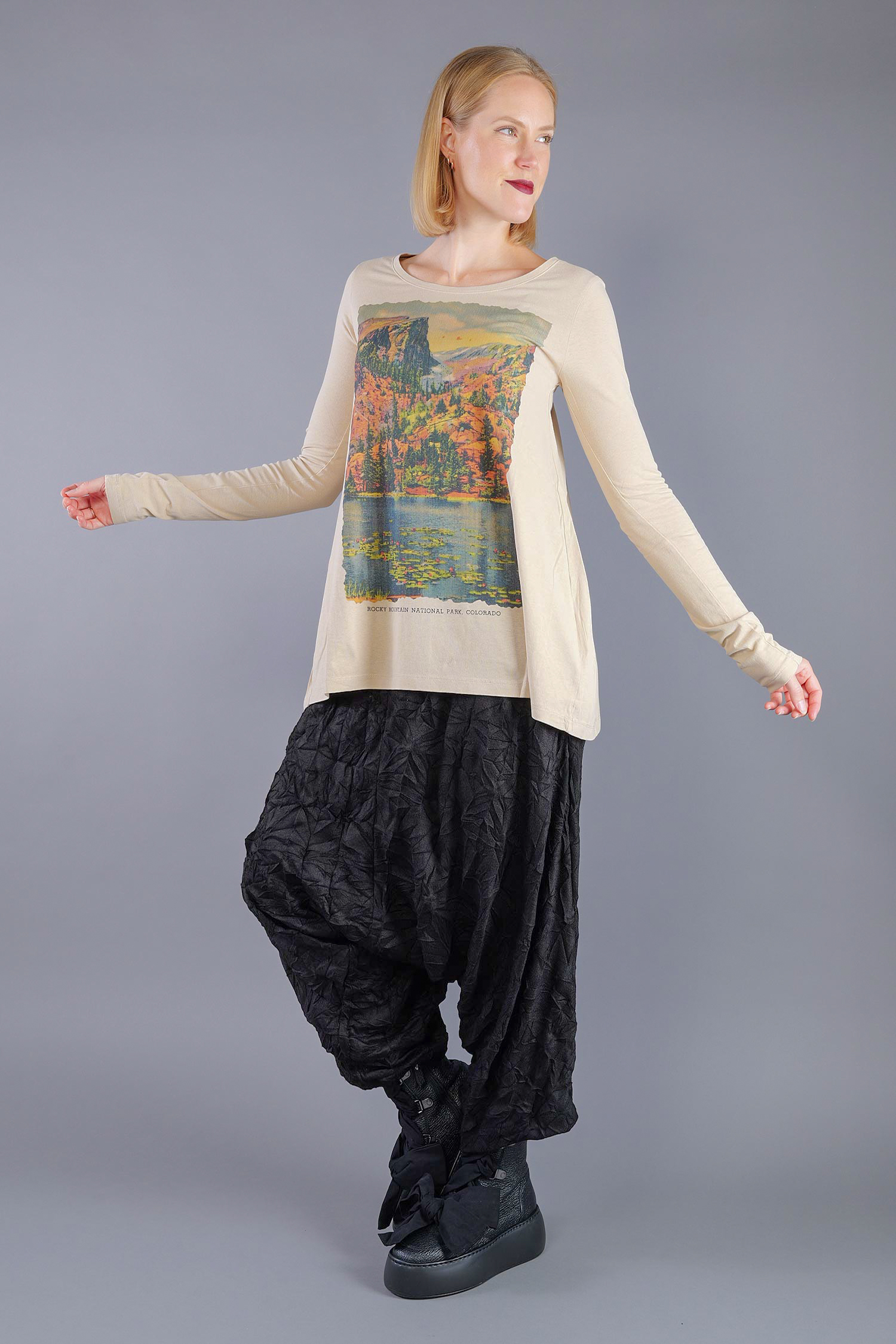 Longsleeve with print - Mountain print - 2263390502