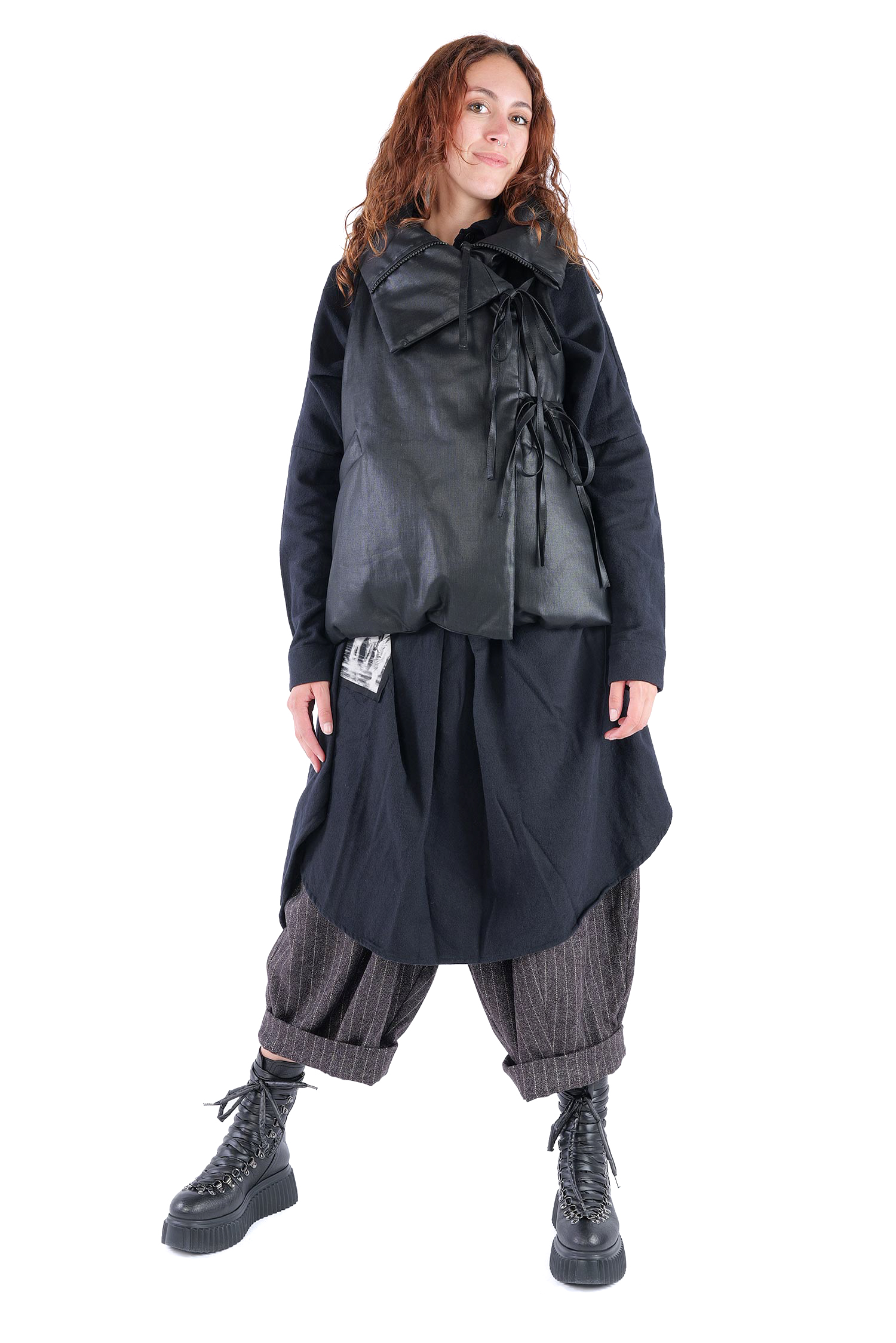 Wattierte Weste - Black coated - Boa