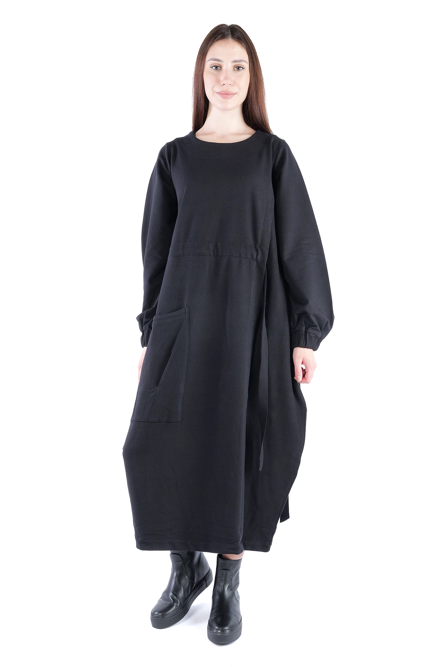 Asymmetrisches Kleid - Schwarz - 26.2-KHF108