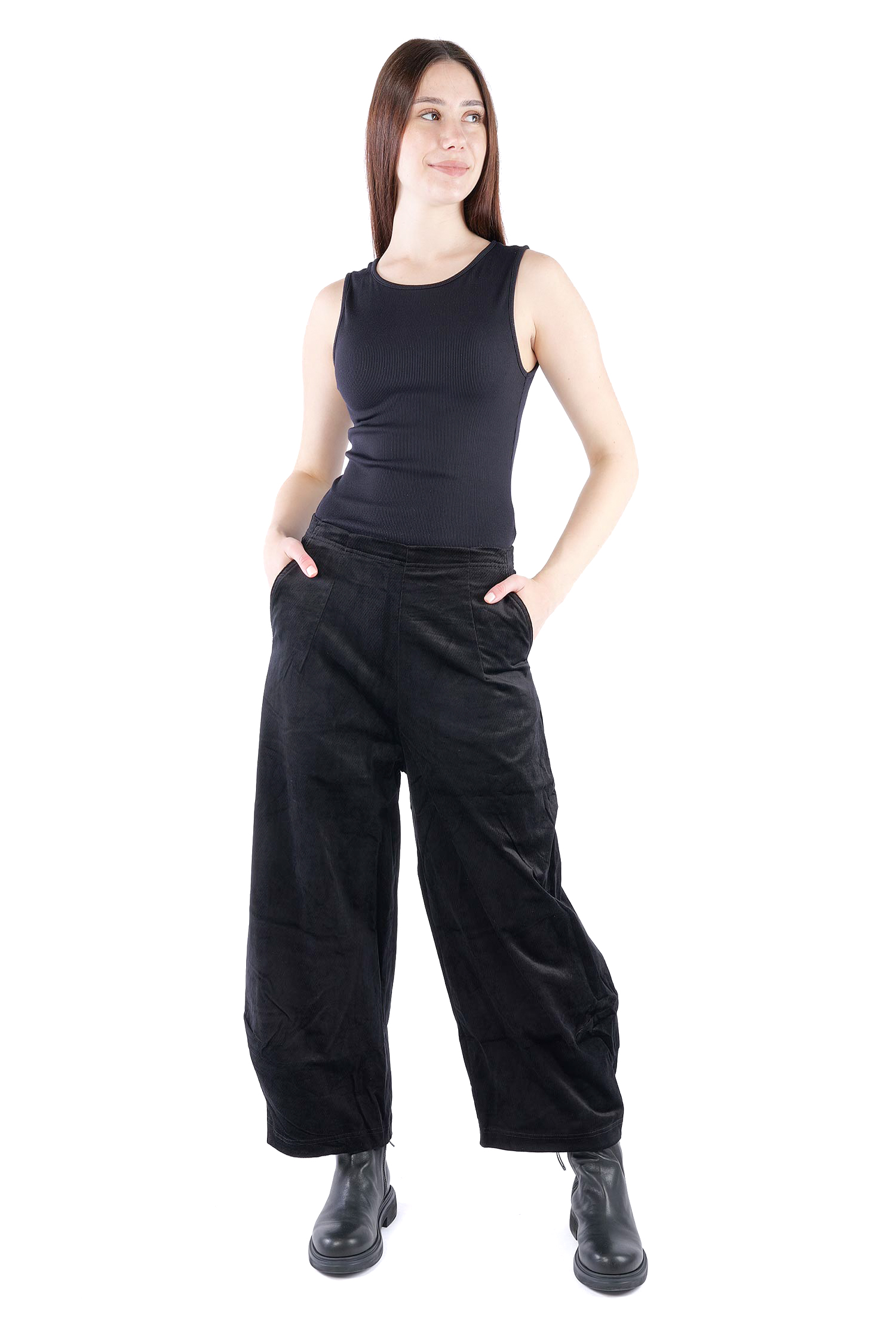 Feincord Hose - Schwarz - 2263230114