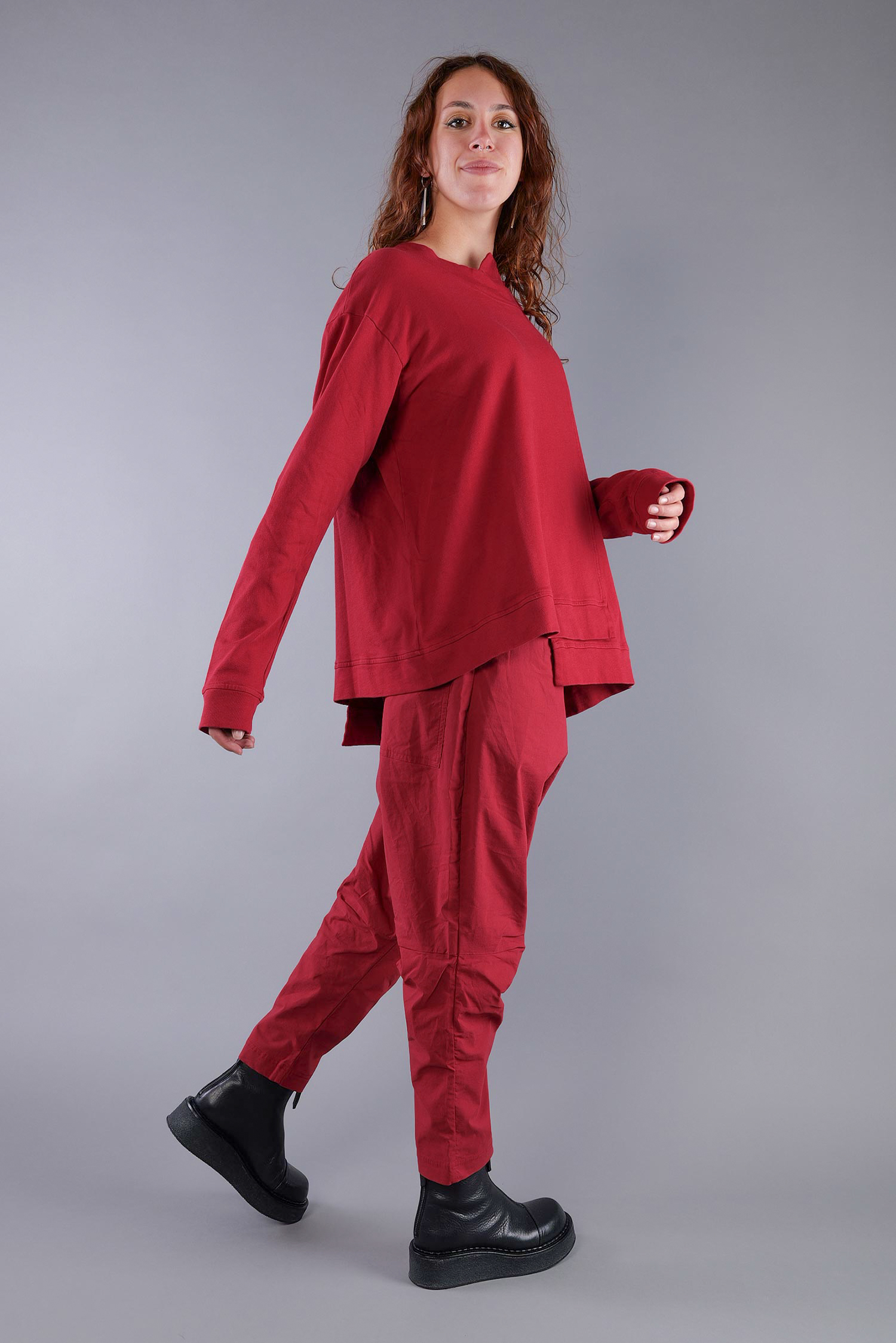 Asymmetrischer Sweater - Lava - 2263290501