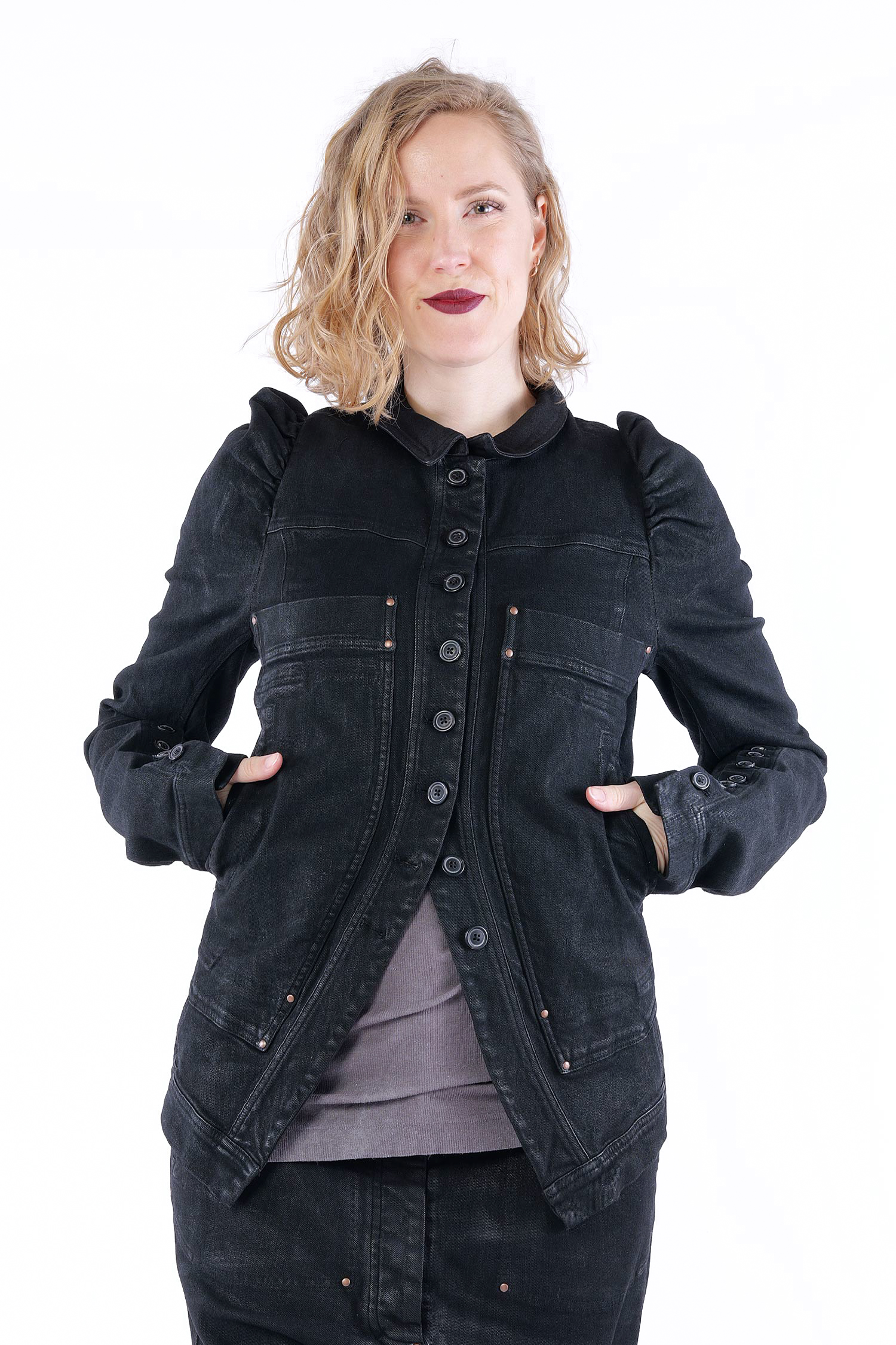 Jeansjacke - Black gloss - 1262031122