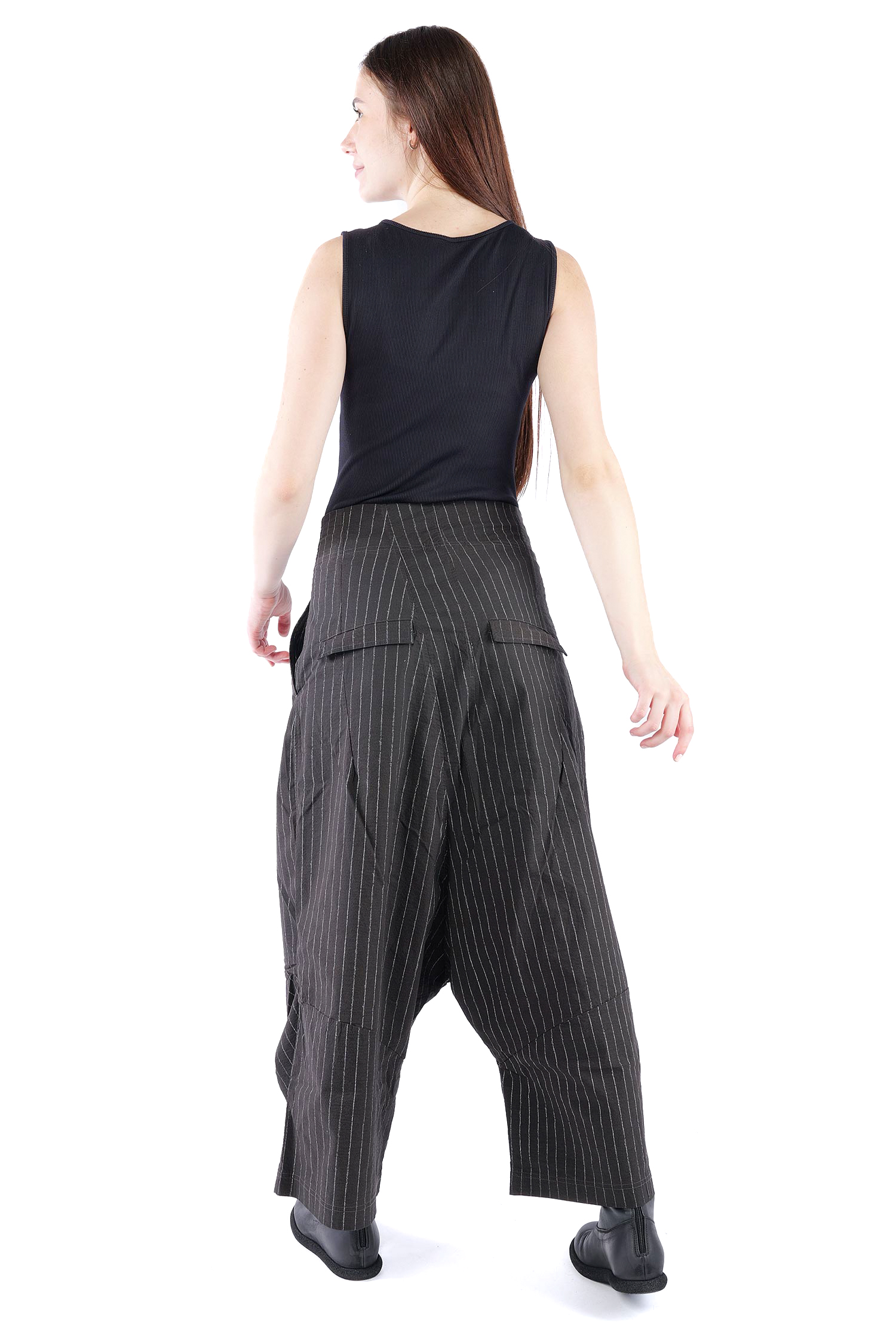 Weite Stretchhose - Umbra cloud stripe - 2261240104