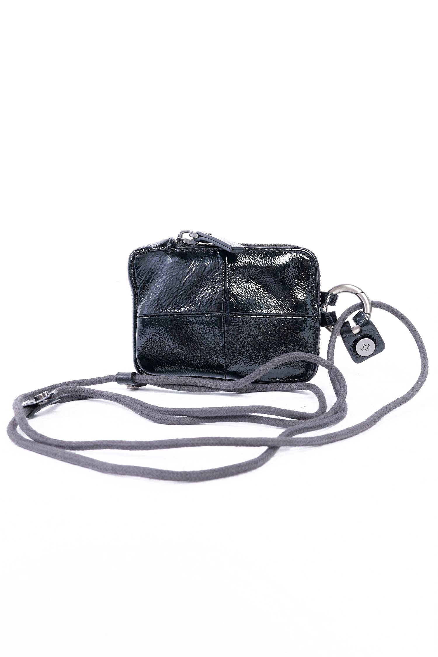 Mini Leder Portemonnaie - Patent Inked Black - X.LOMI ed.2