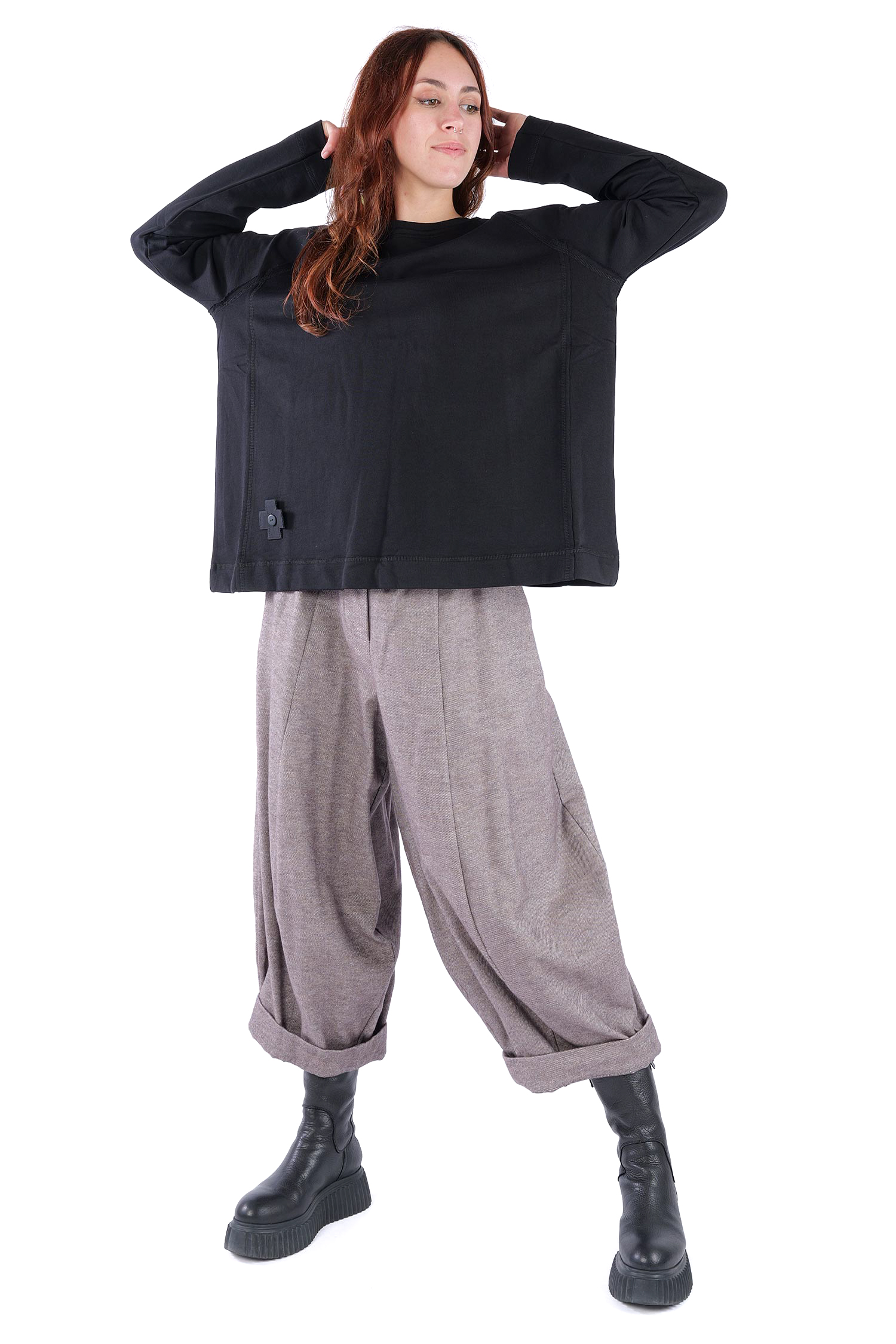 Sweat Pullover - Schwarz - 2041