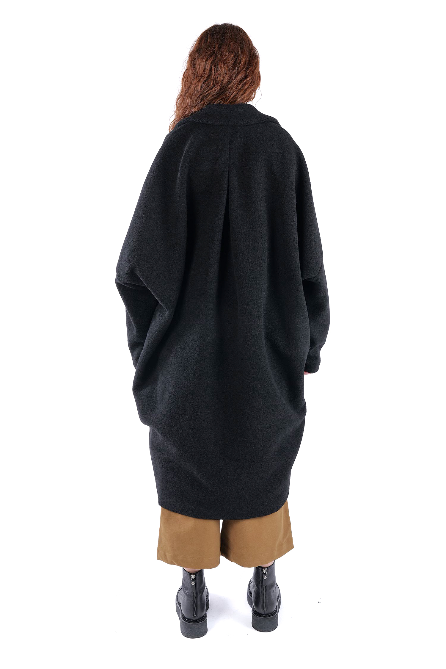 Oversize Wintermantel - Schwarz - S491