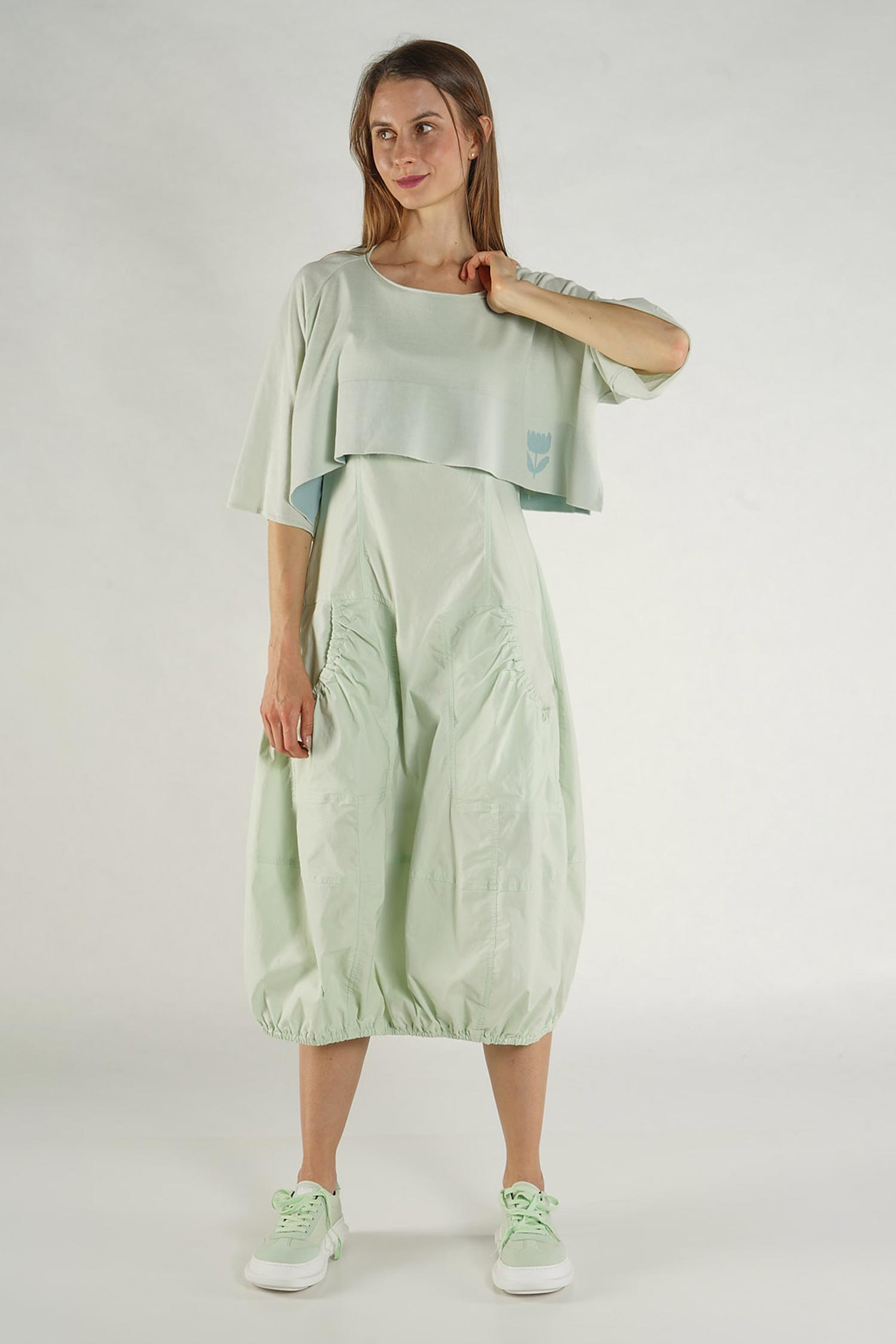 Kurzer Feinstrickpullover - Schwarz - 1263330713