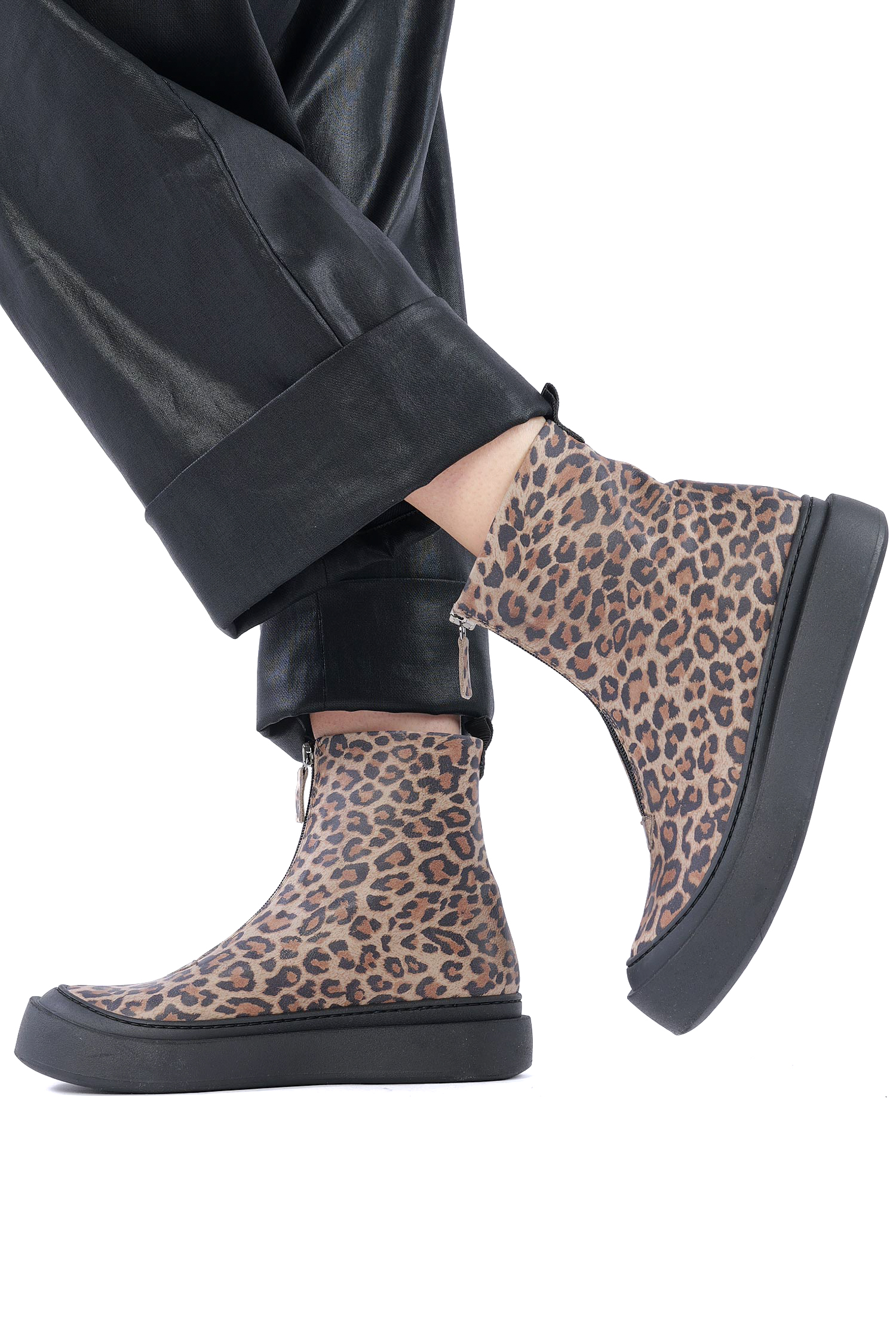 Leo-Boots mit Reißverschluss - Malto Leopardo - 8283