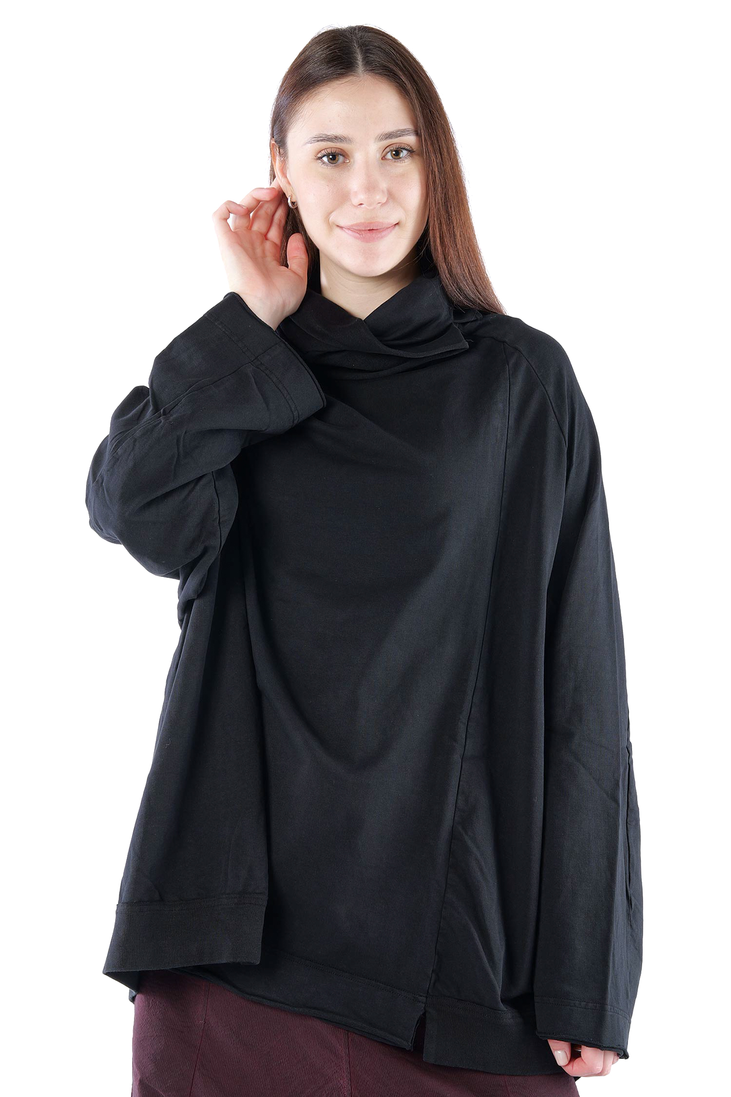 Oversized sweat pullover - Black - 2261280505