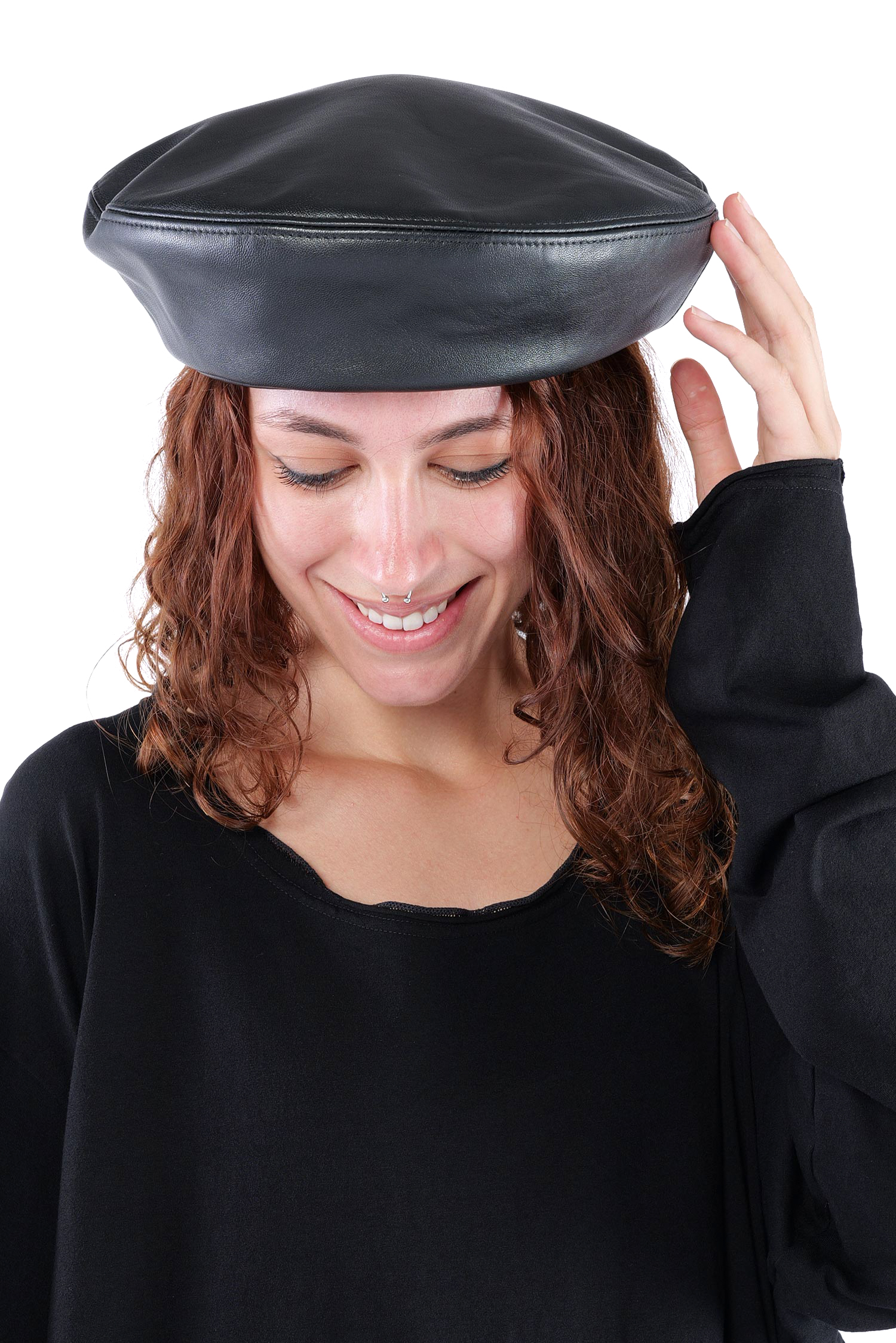 Beret hat - Black - W5513