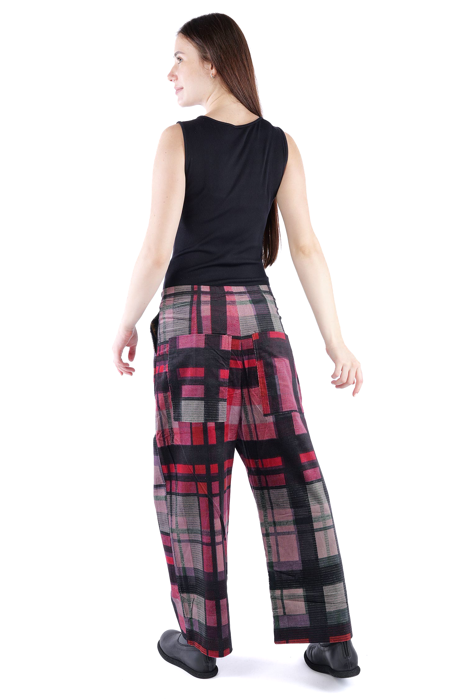 Feincord Culottes - Check multicolor - 2263230103