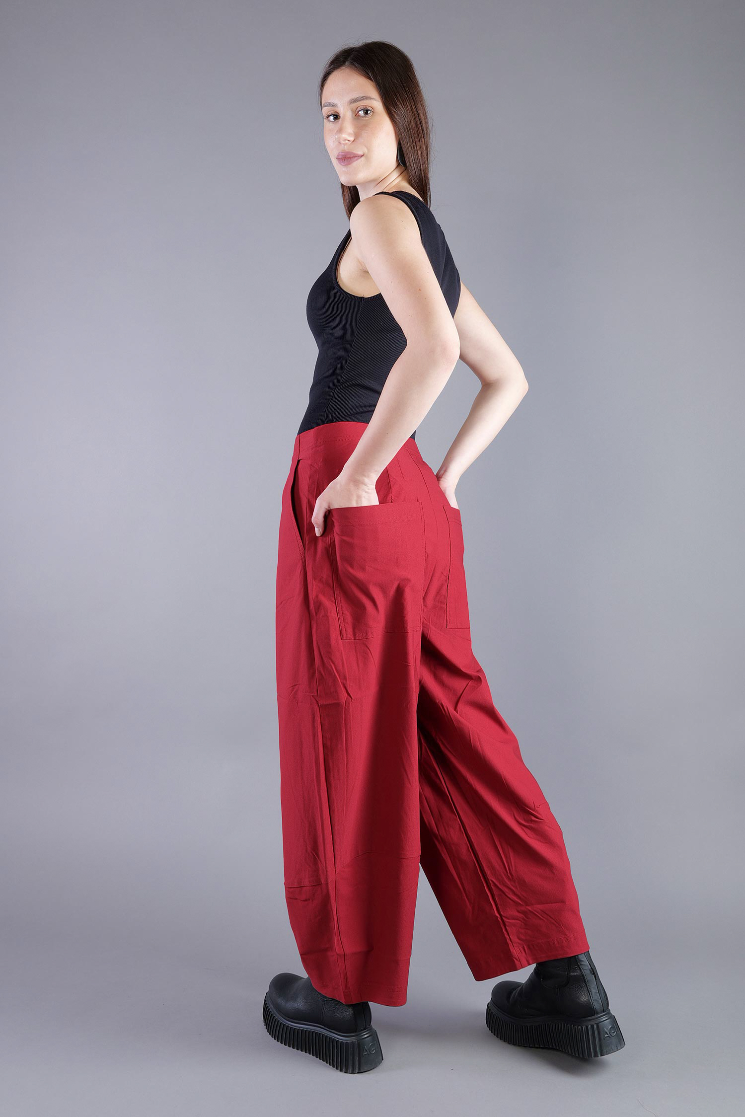 Tulpige Stretchhose - Lava - 2263220124