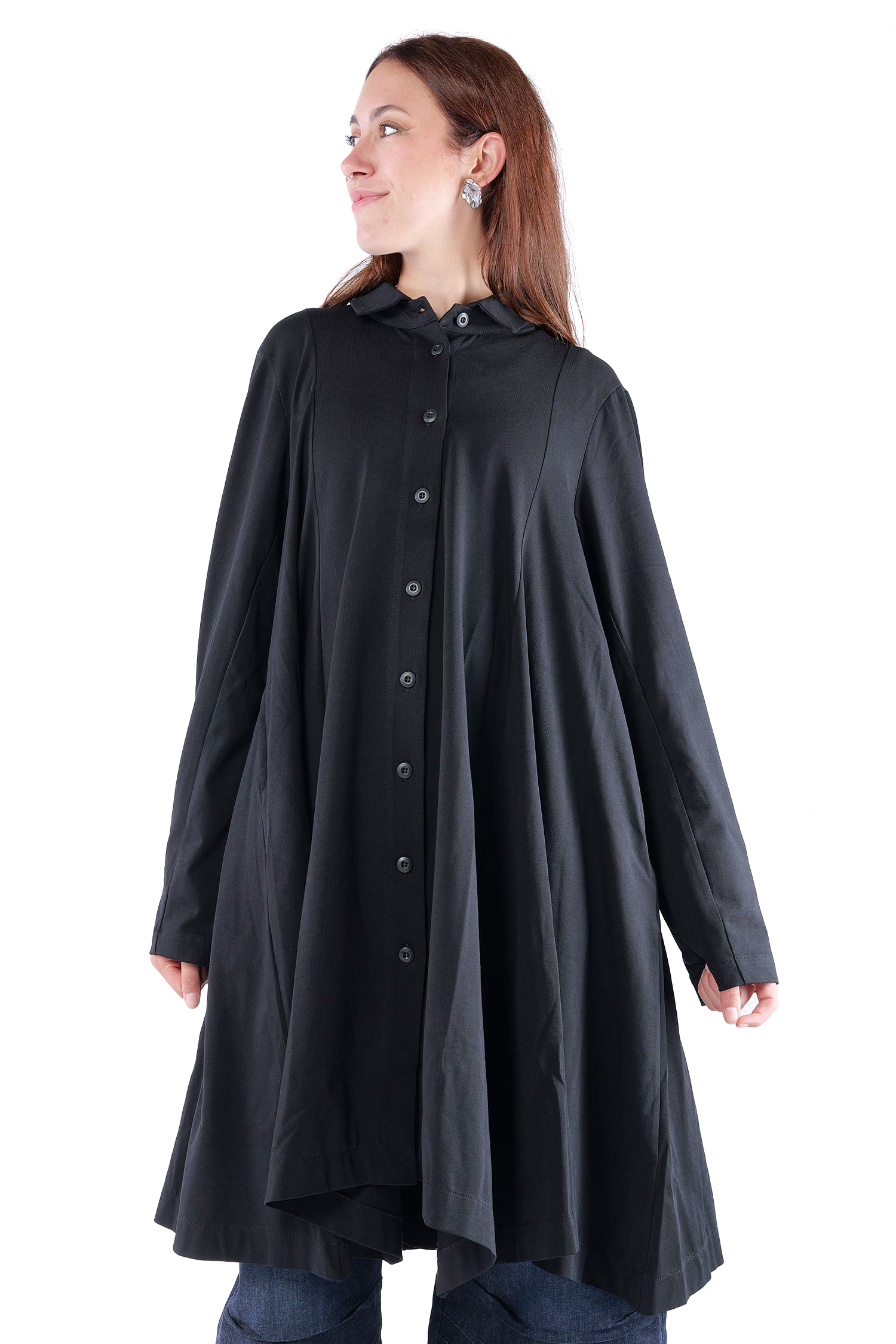 Mantelkleid - Schwarz - 26.2-KHS202