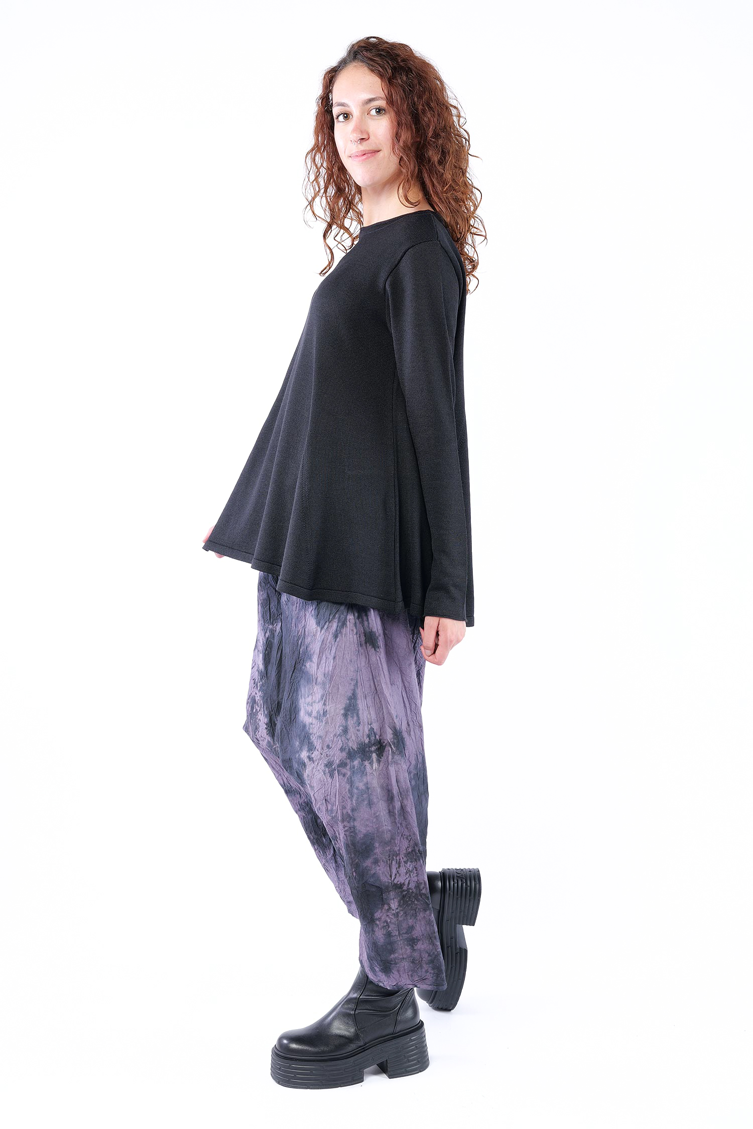 A-Linien Pullover - Schwarz - 26.2-KHG415