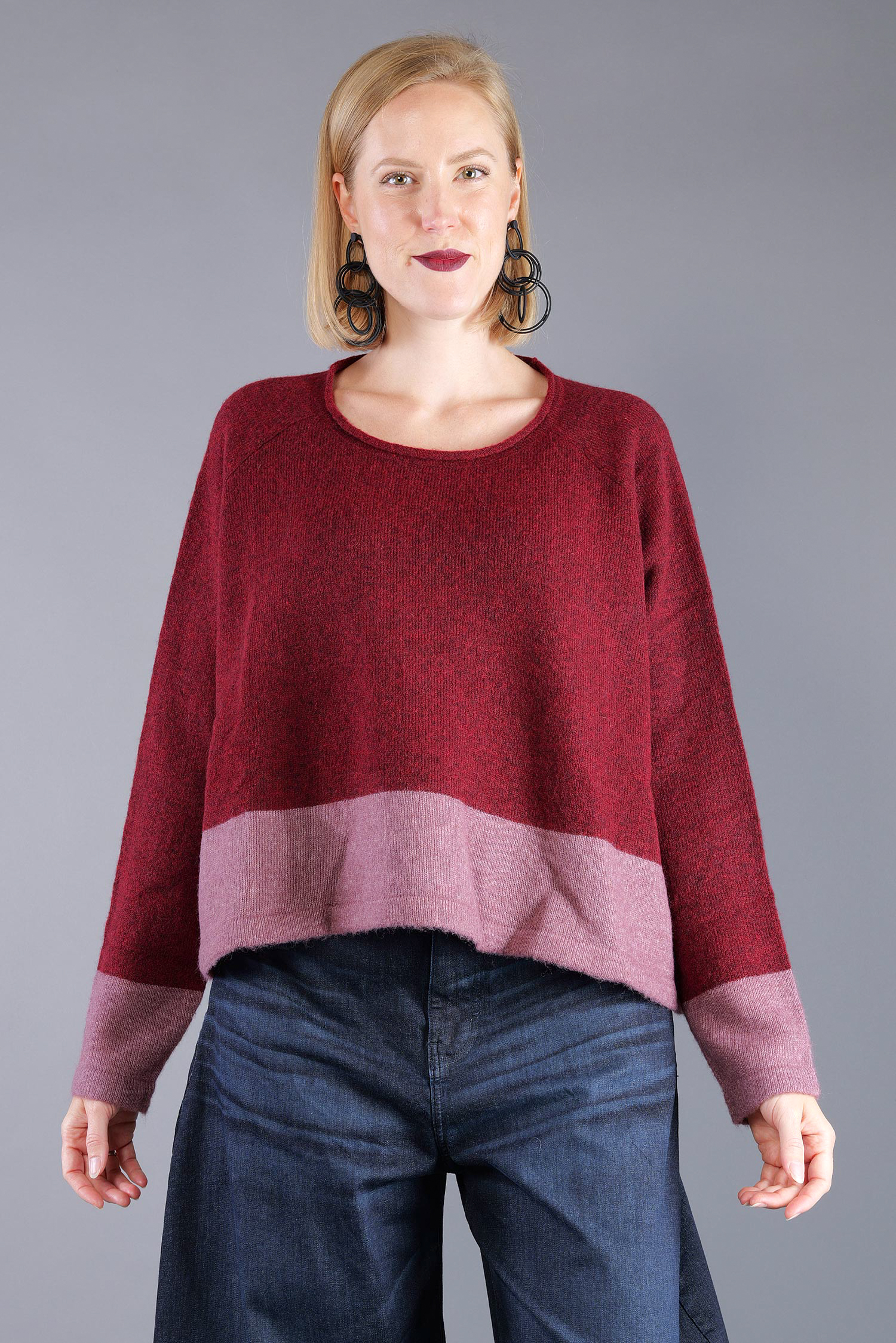 Knitted pullover - Lava crystal - 2263480702