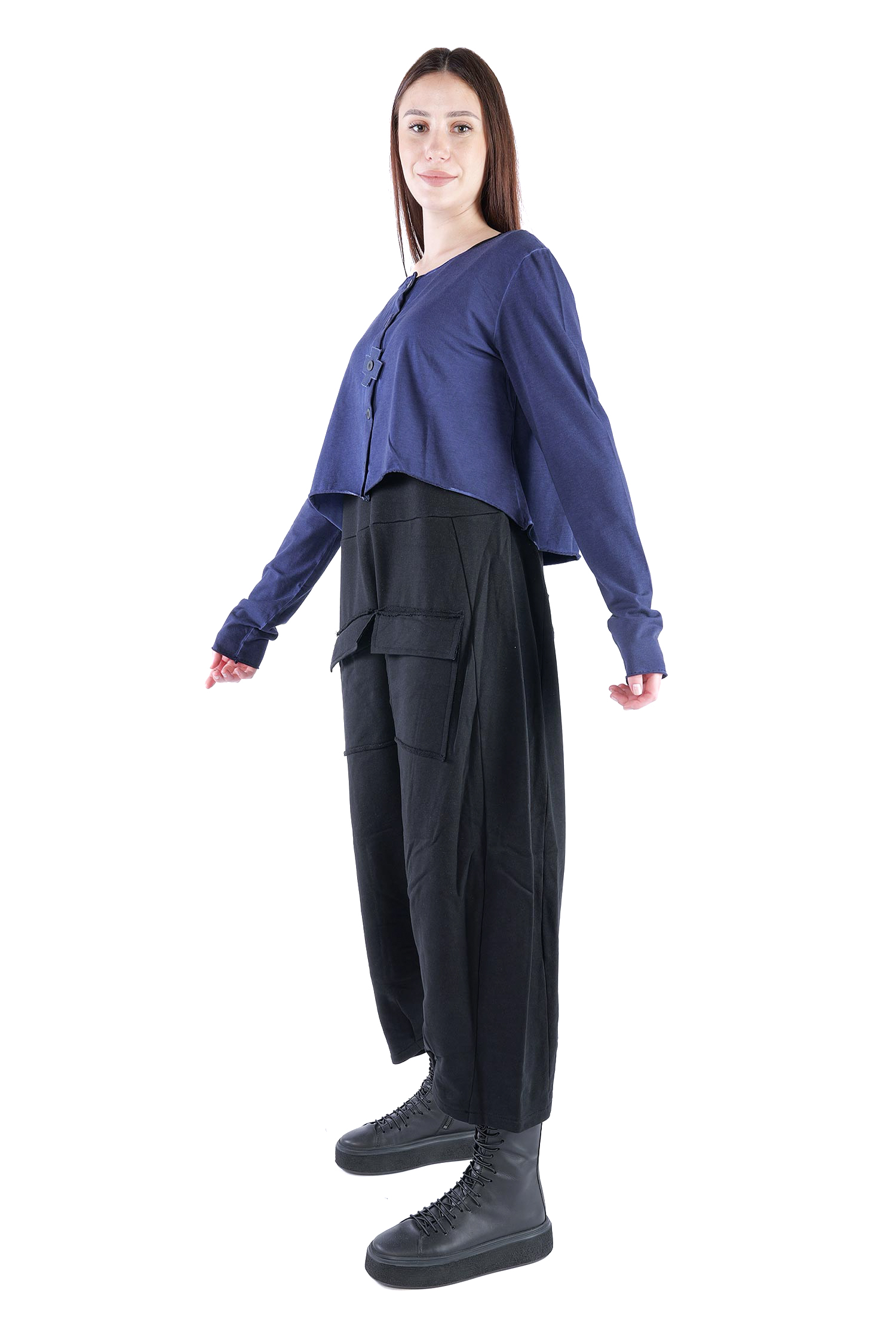 Kurze Jerseyjacke - Ocean - 2131