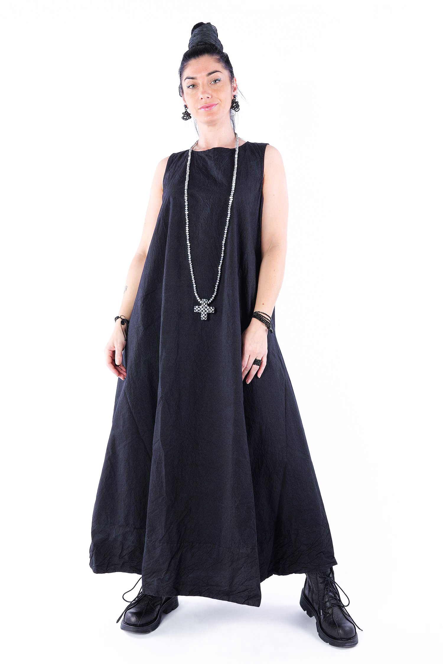 A-line dress - Black - Achtsanft