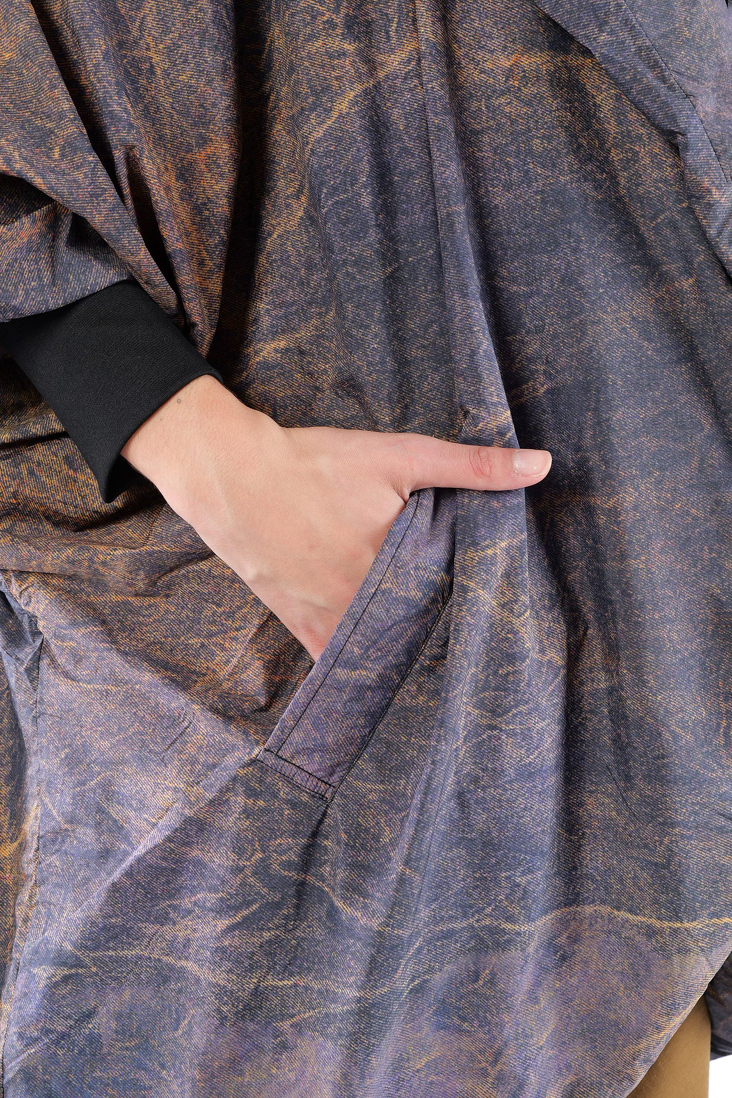 Oversize Wintermantel - Cognac Quartz - SX115