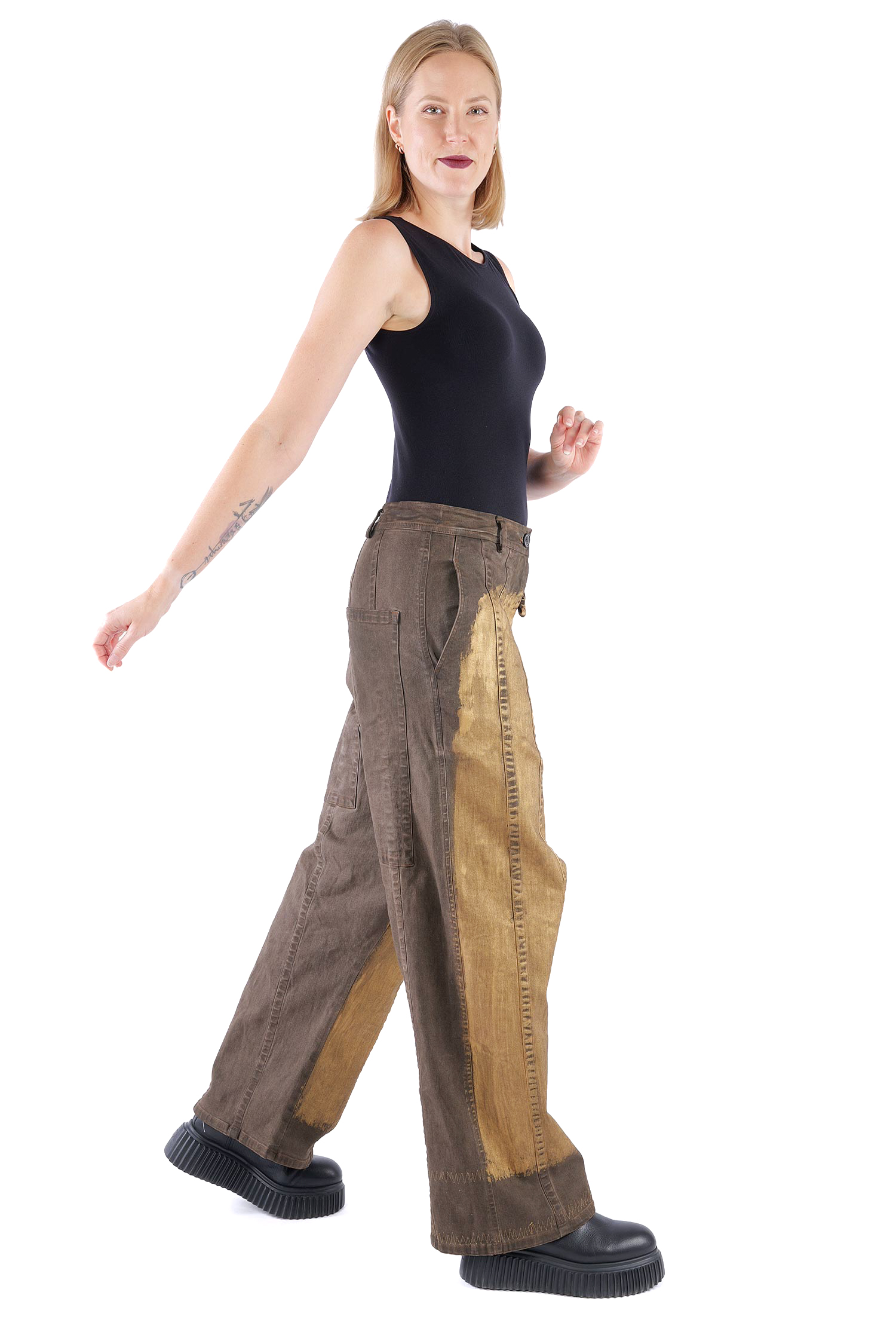 Weite Hose - Umbra gold - 2261040146