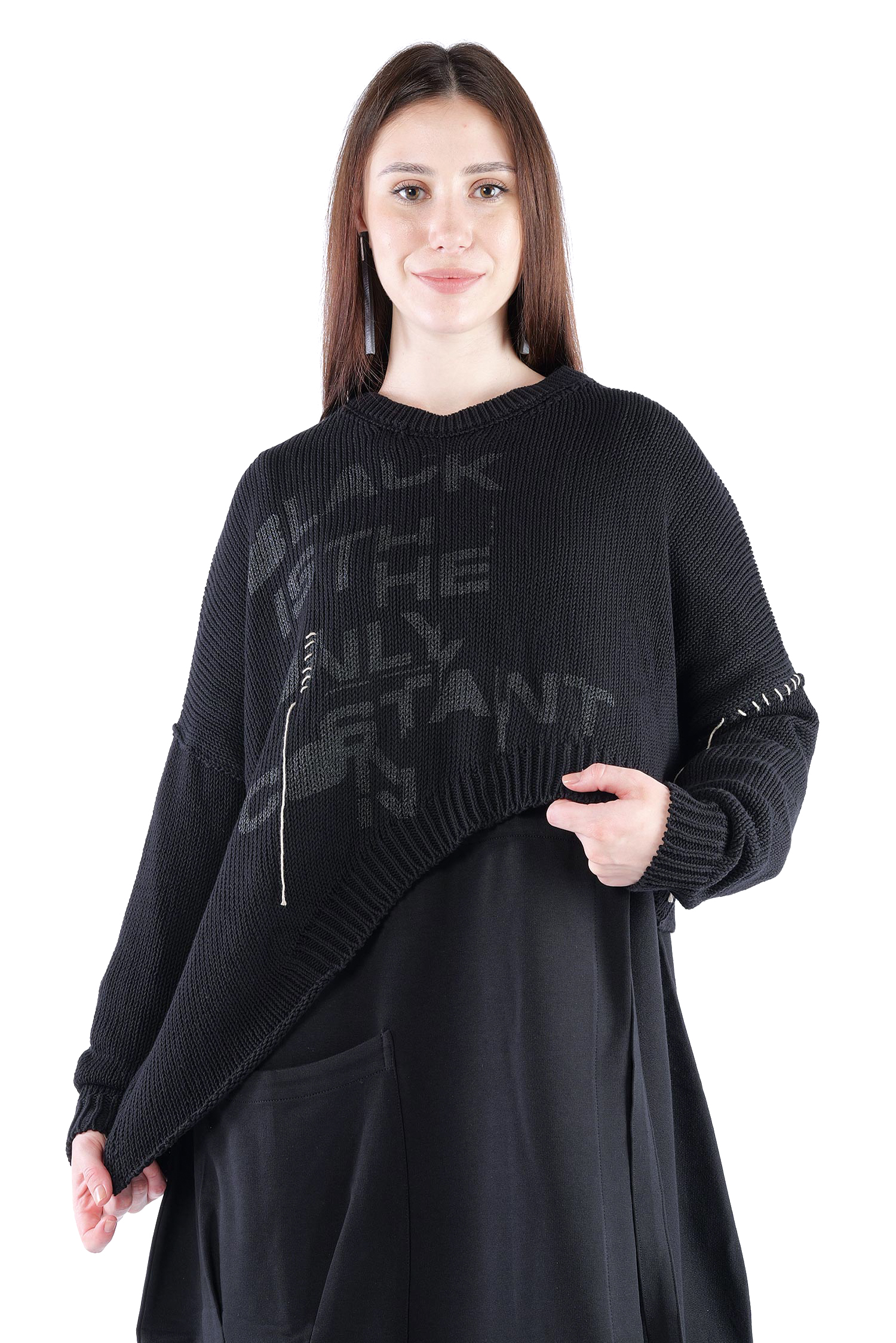 Strick Pullover - Schwarz - Elypse