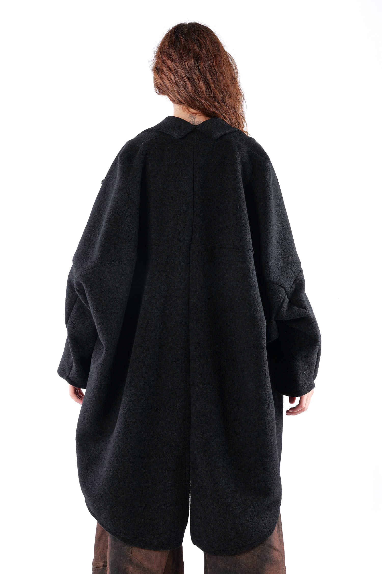 Oversize Mantel - Schwarz - S490