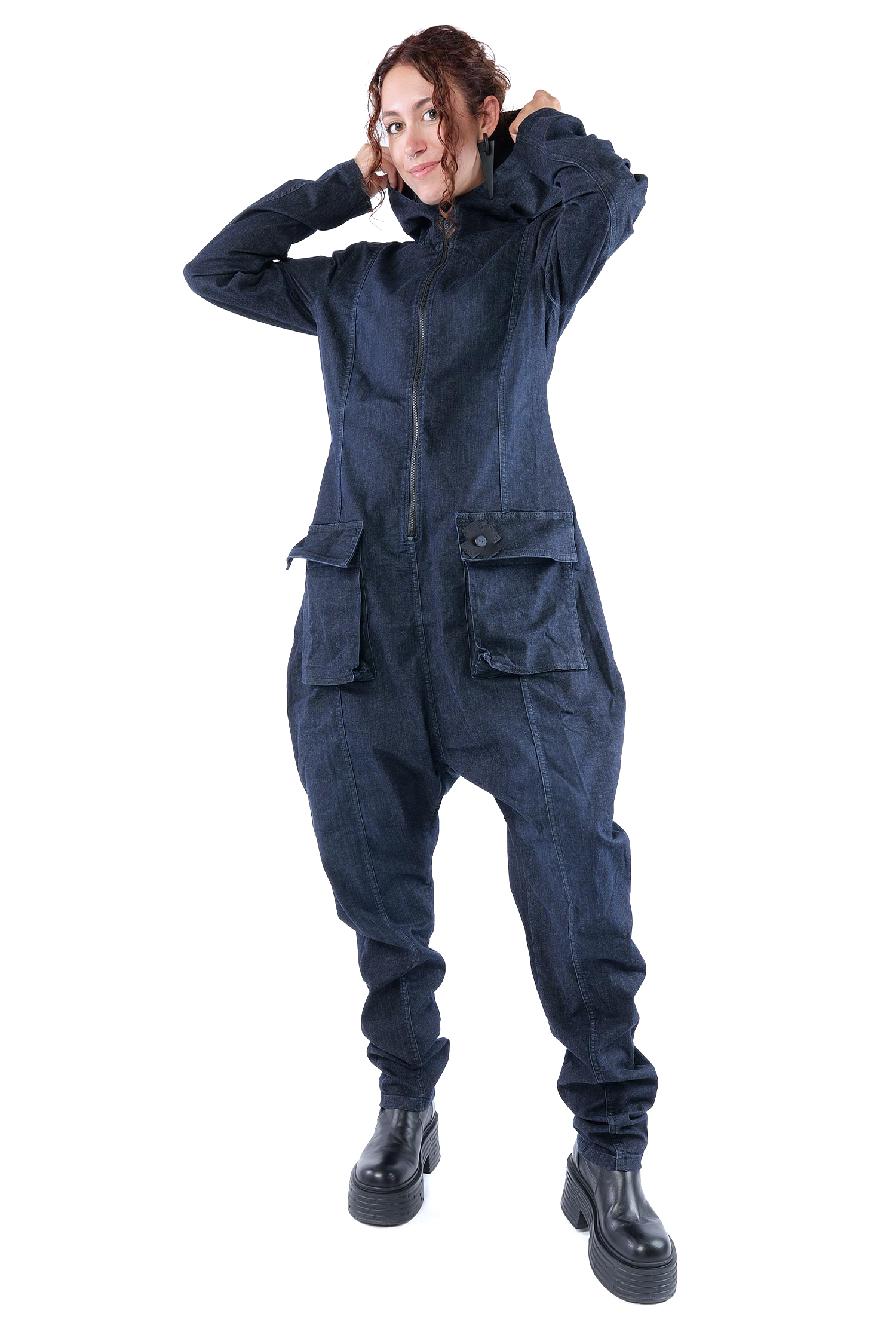 Jeansoverall - Darkblue - 10022