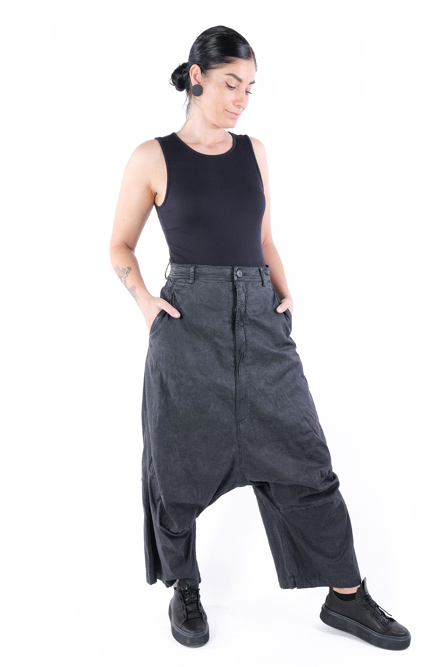 Beschichtete Jeanshose - Black gloss - 2251070102