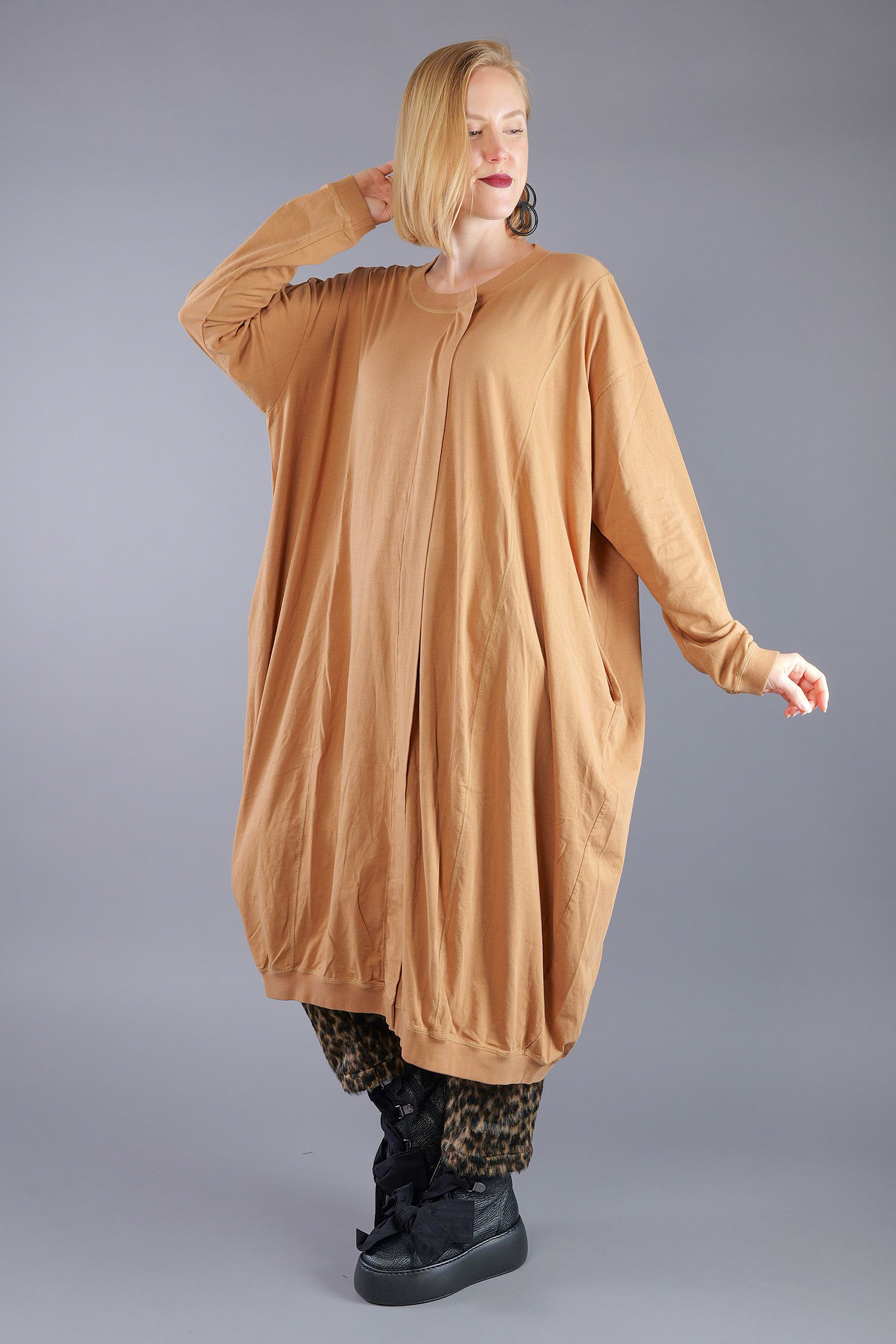Jersey dress - Bronze - 2263260907