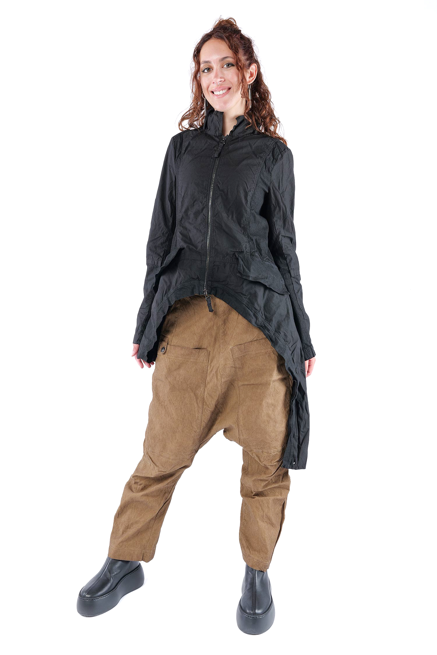 Asymmetrische Jacke - Schwarz - 2262261101
