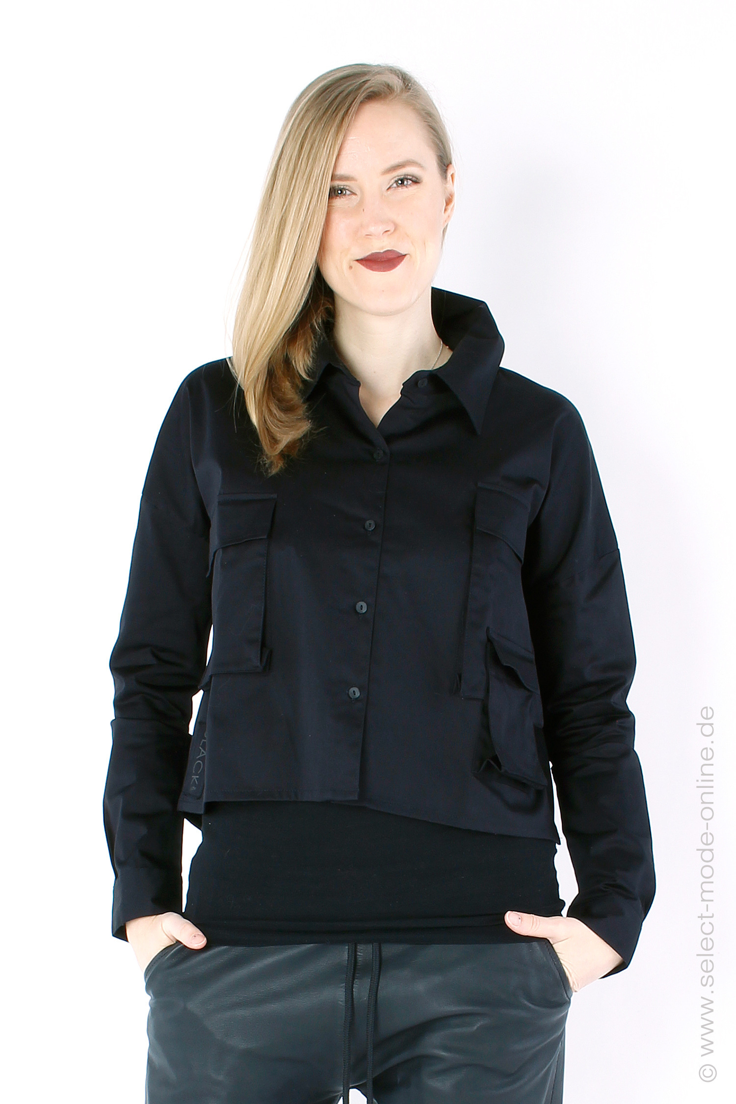 Kastige Jacke - black