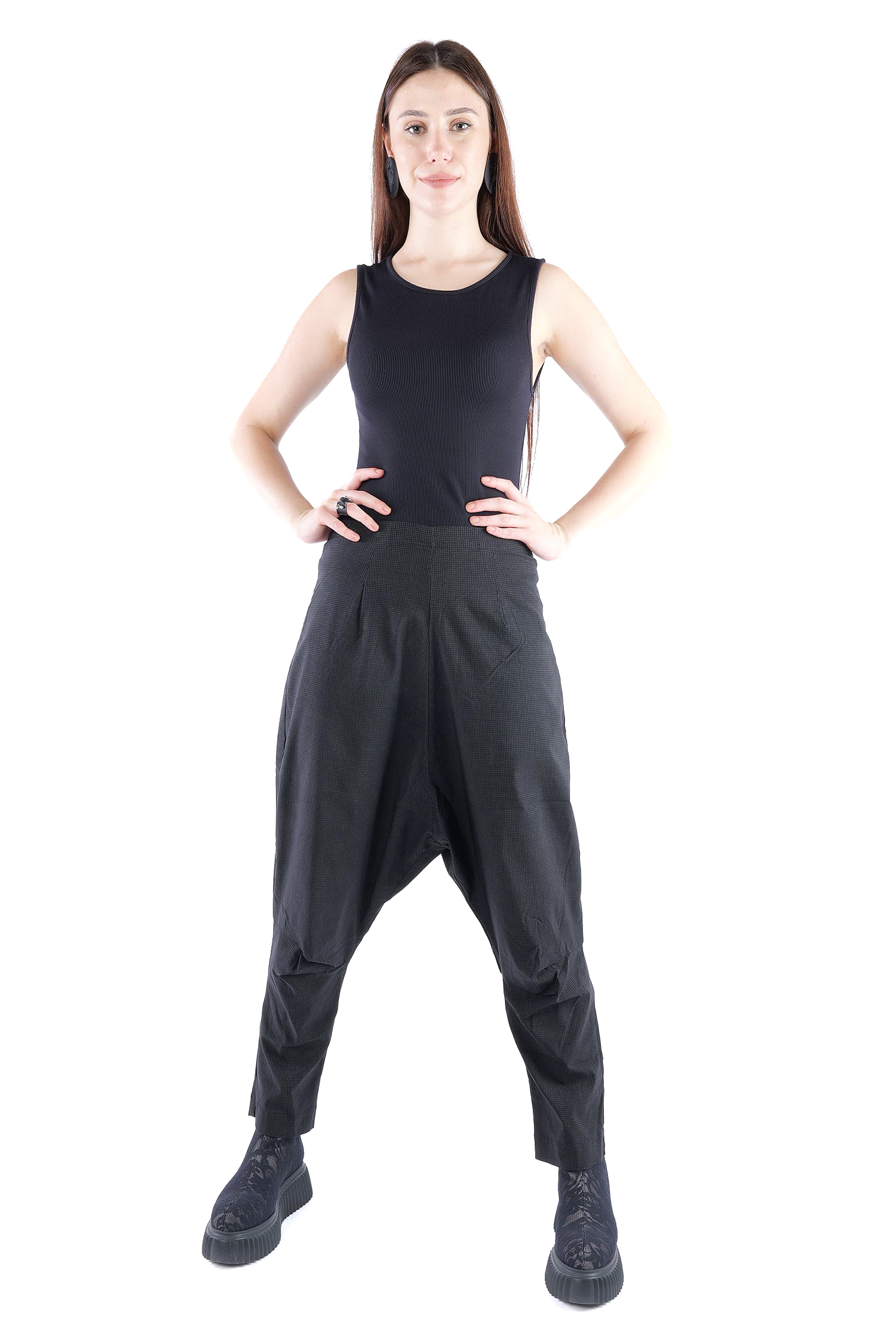 Stretchhose - Black print - 2263440101