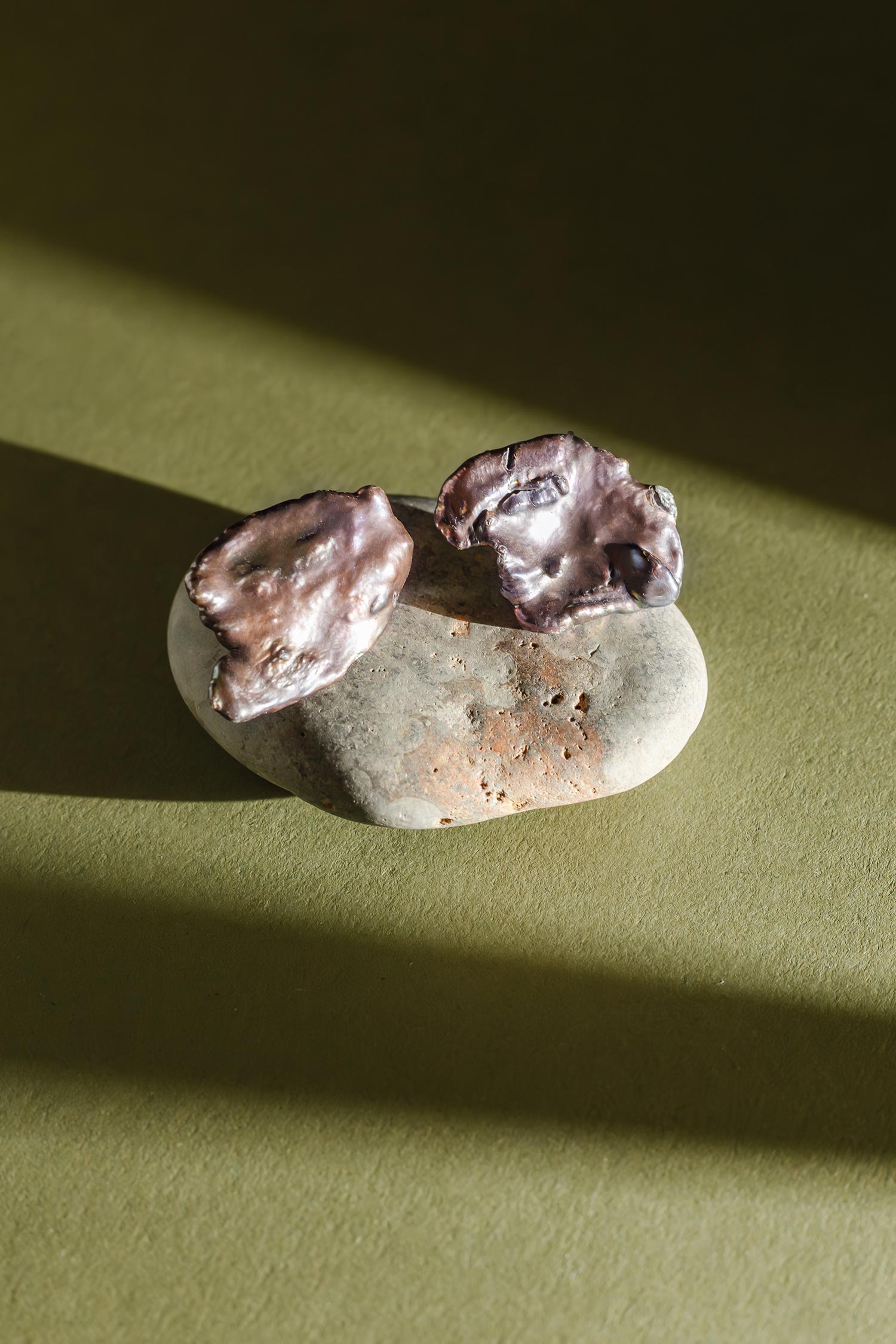 Baroque pearl earrings - No. 7