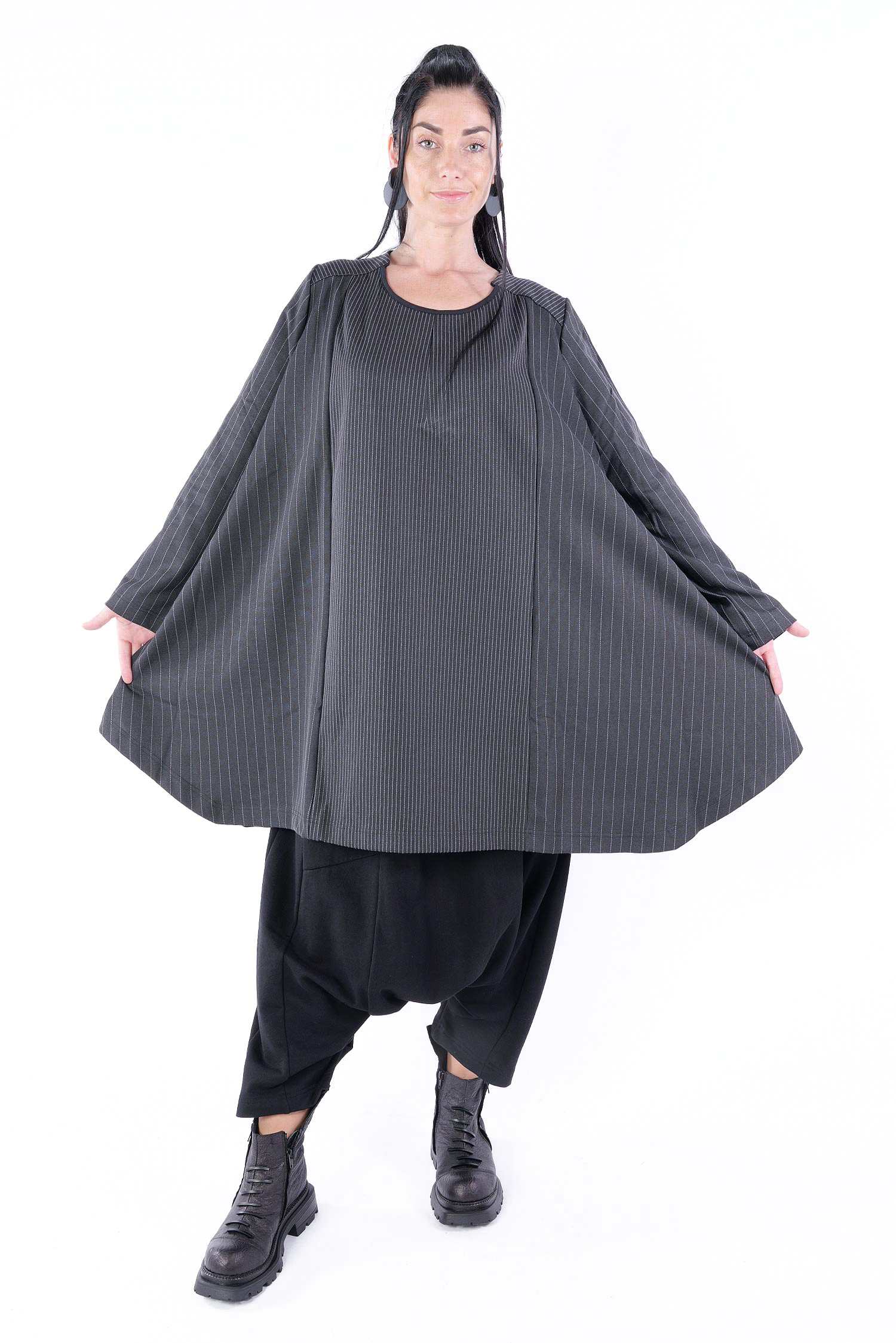 Oversize Tunika - Stripes - Y5830-Y
